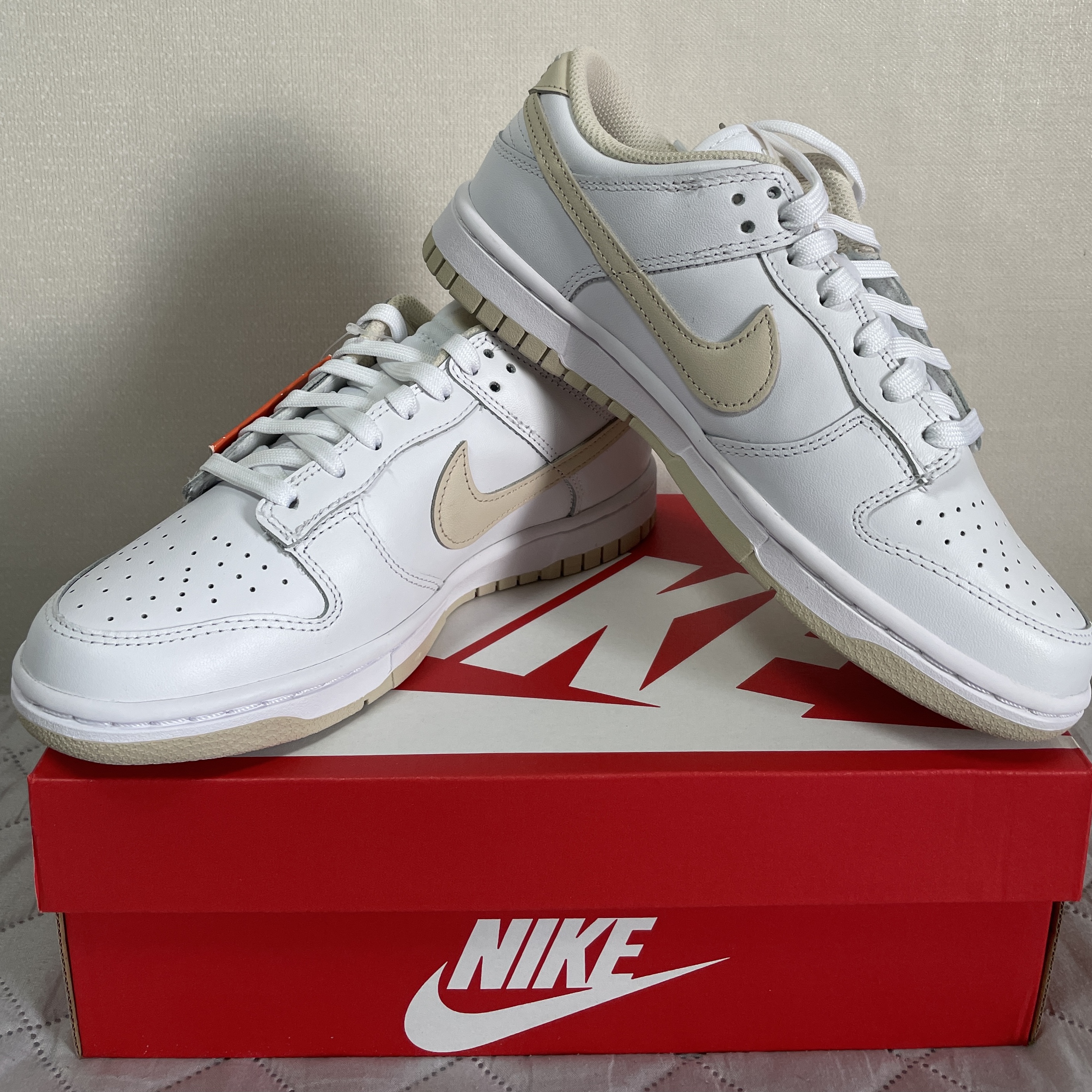 (W) Nike Dunk Low Pearl White 착용 스타일