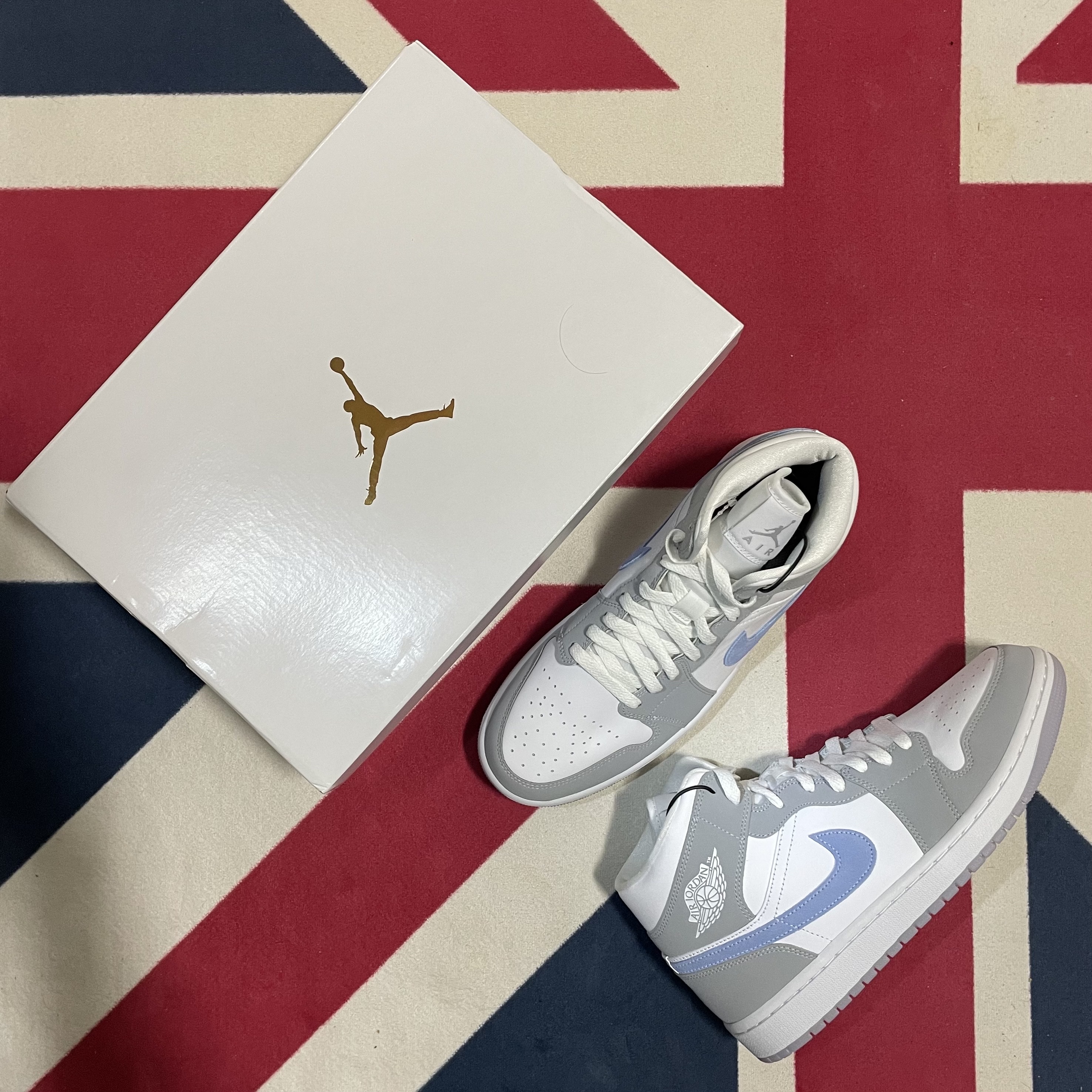 (W) Jordan 1 Mid Wolf Grey 착용 스타일