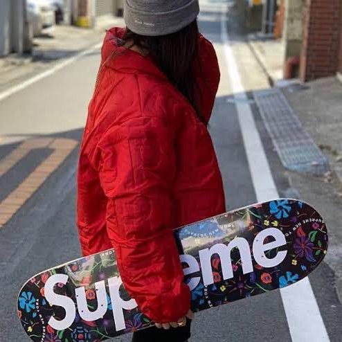 Supreme Bonded Logo Down Jacket Red - 19SS 착용 스타일