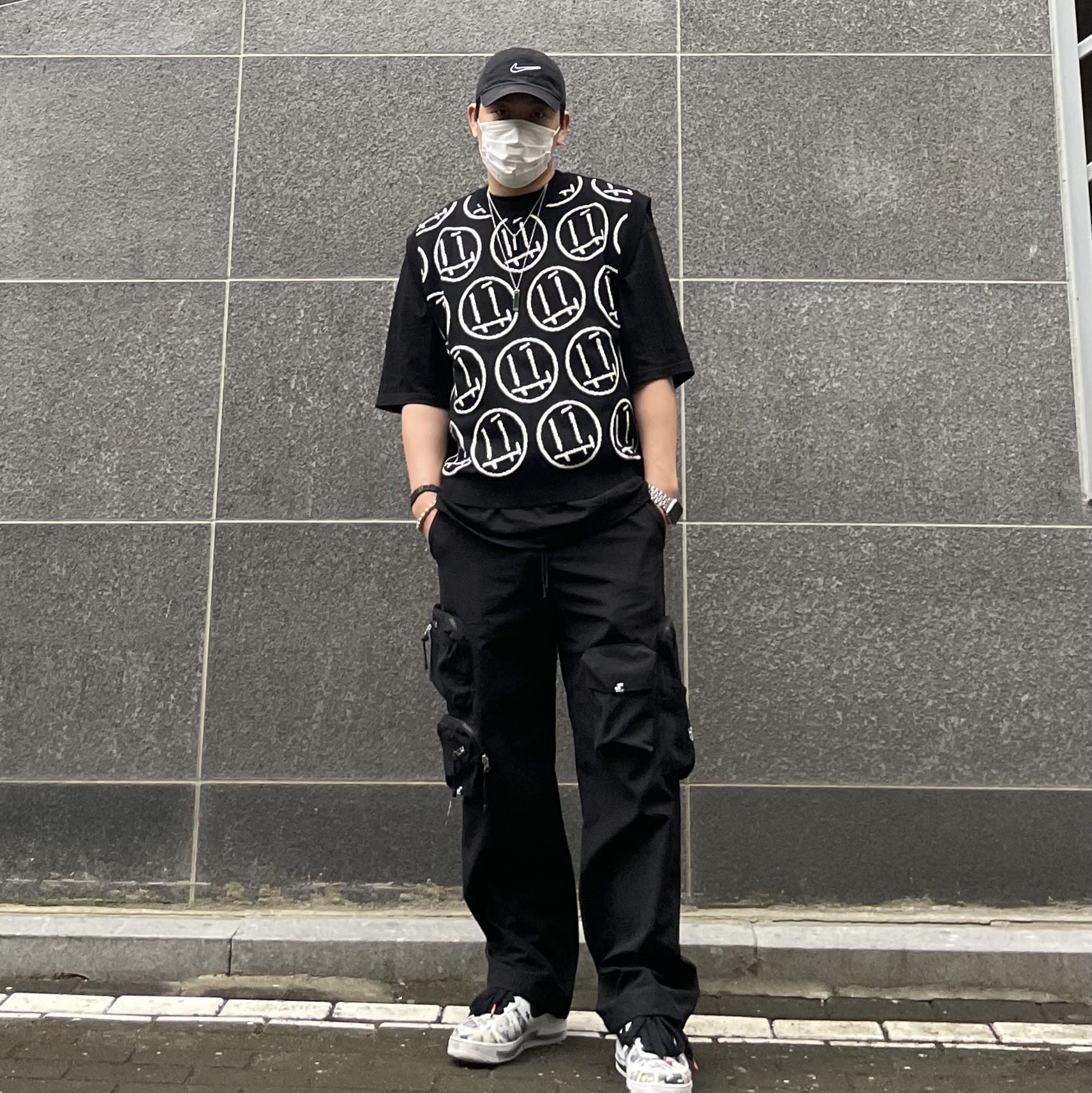 Nike x Peaceminusone Air Force 1 Low Para-Noise 2.0 착용 스타일 - 2