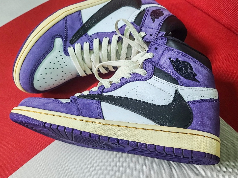 Jordan 1 Retro High OG Court Purple 2020 착용 스타일 - 3