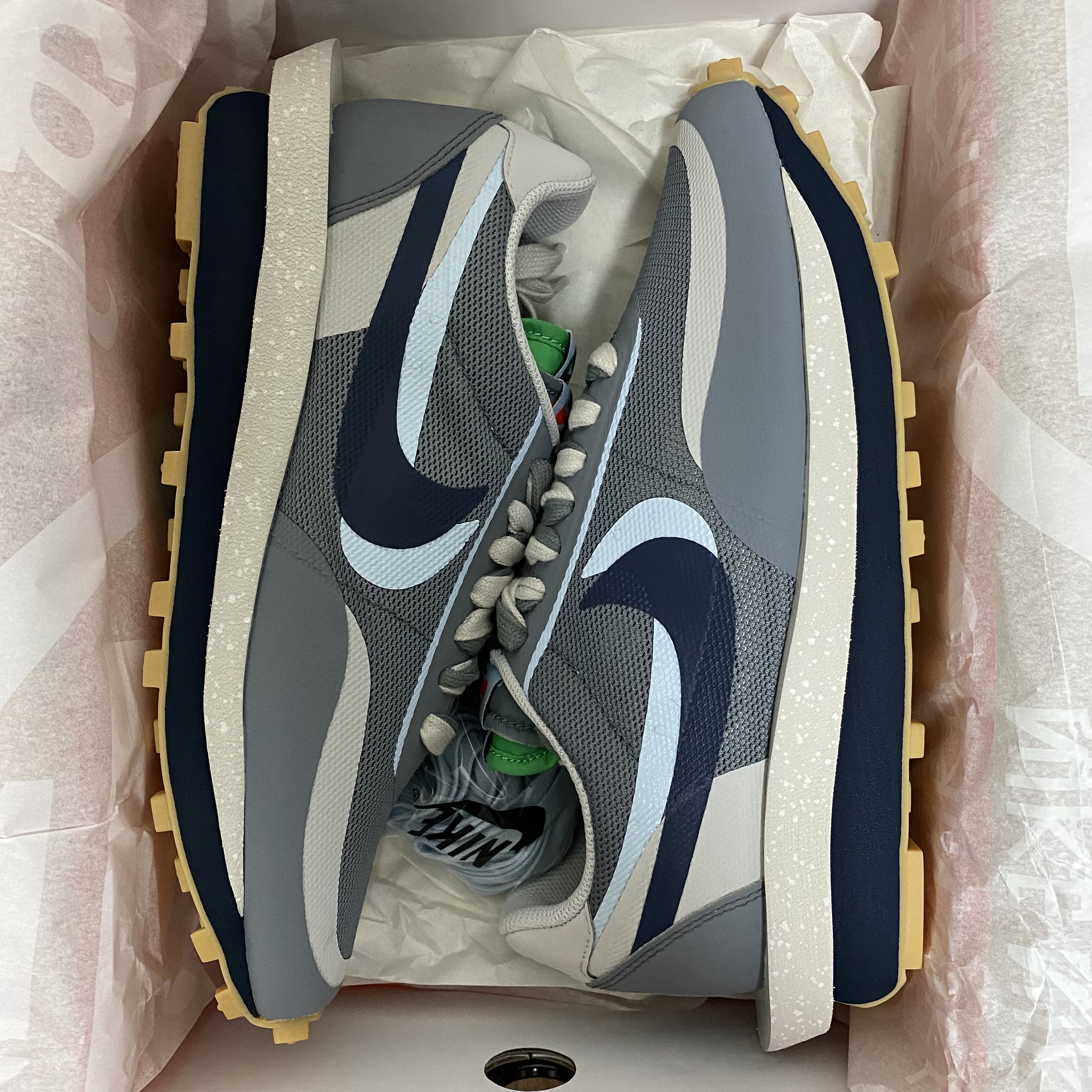 Nike x Sacai x Clot LDWaffle Cool Grey 착용 스타일 - 1