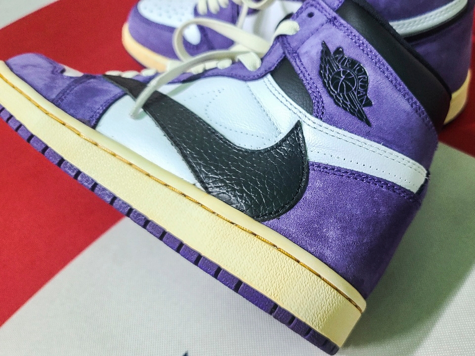 Jordan 1 Retro High OG Court Purple 2020 착용 스타일 - 4
