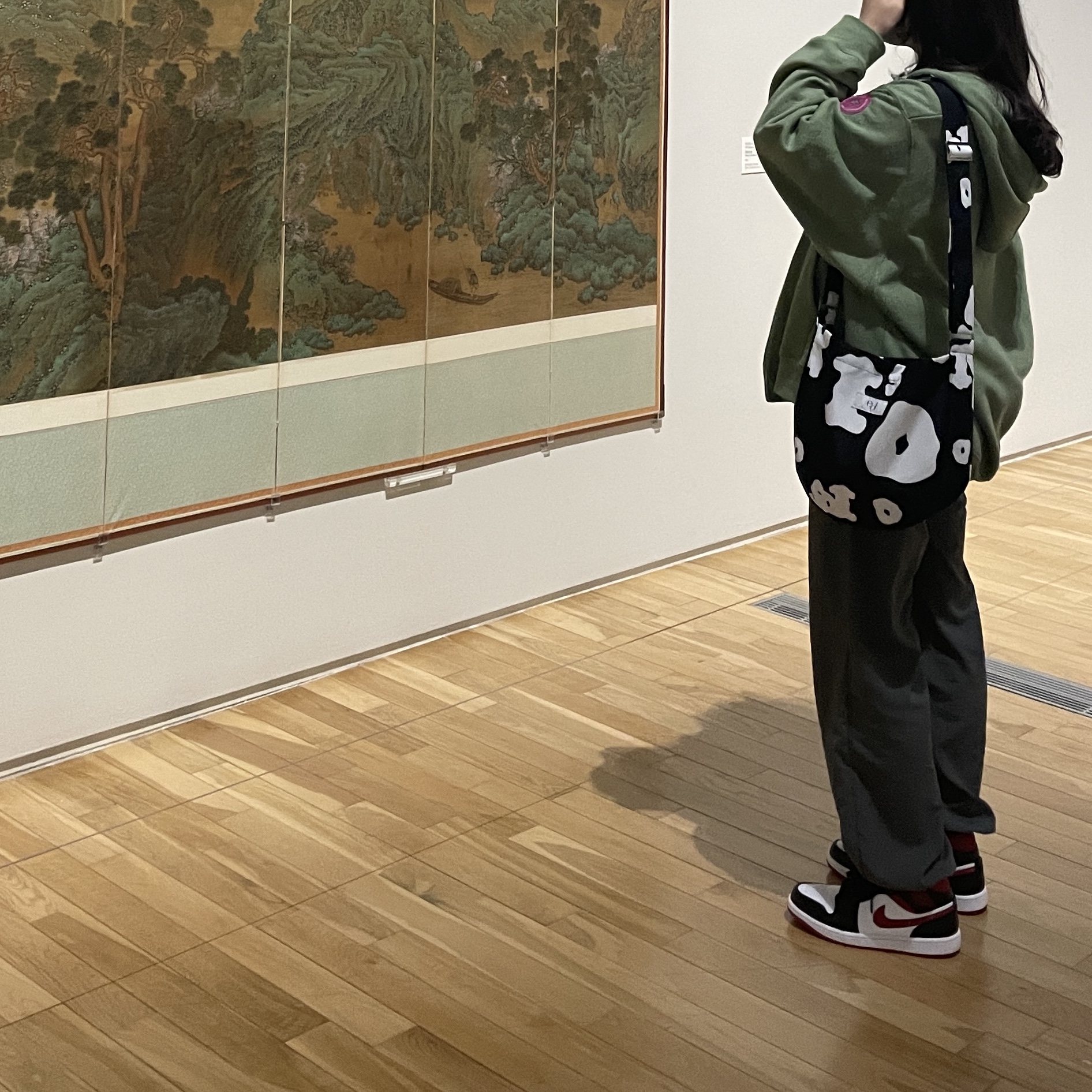 Jordan 1 Mid Gym Red Black White 착용 스타일