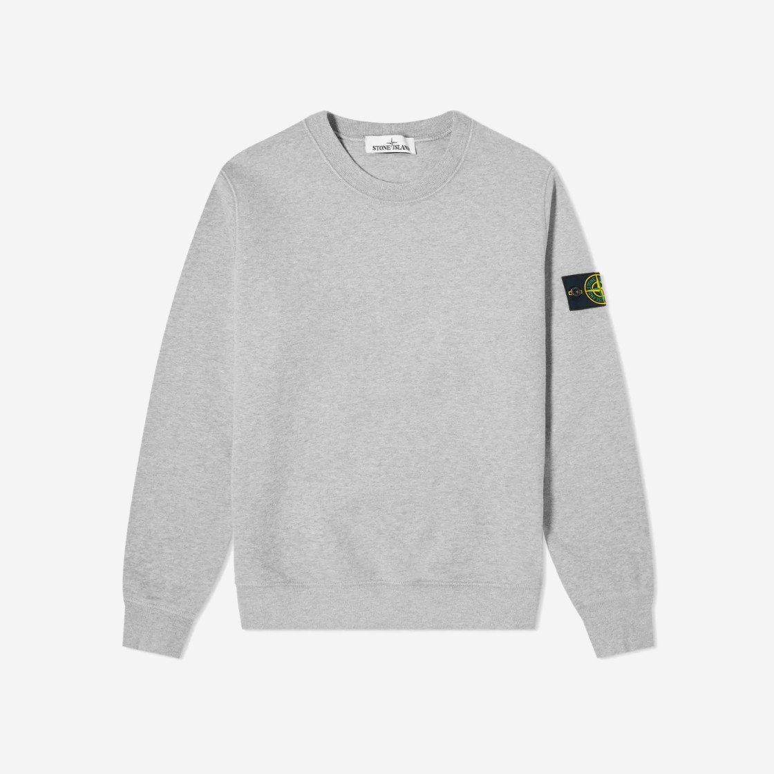 Stone Island 63020 Crewneck Sweatshirt Melange Grey - 20FW 상세 이미지 1