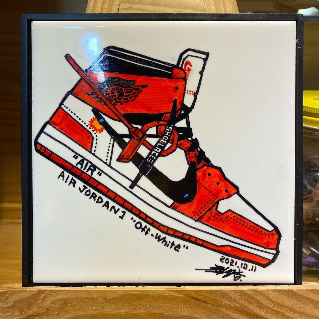 Jordan 1 x Off-White Retro High Chicago The Ten 착용 스타일