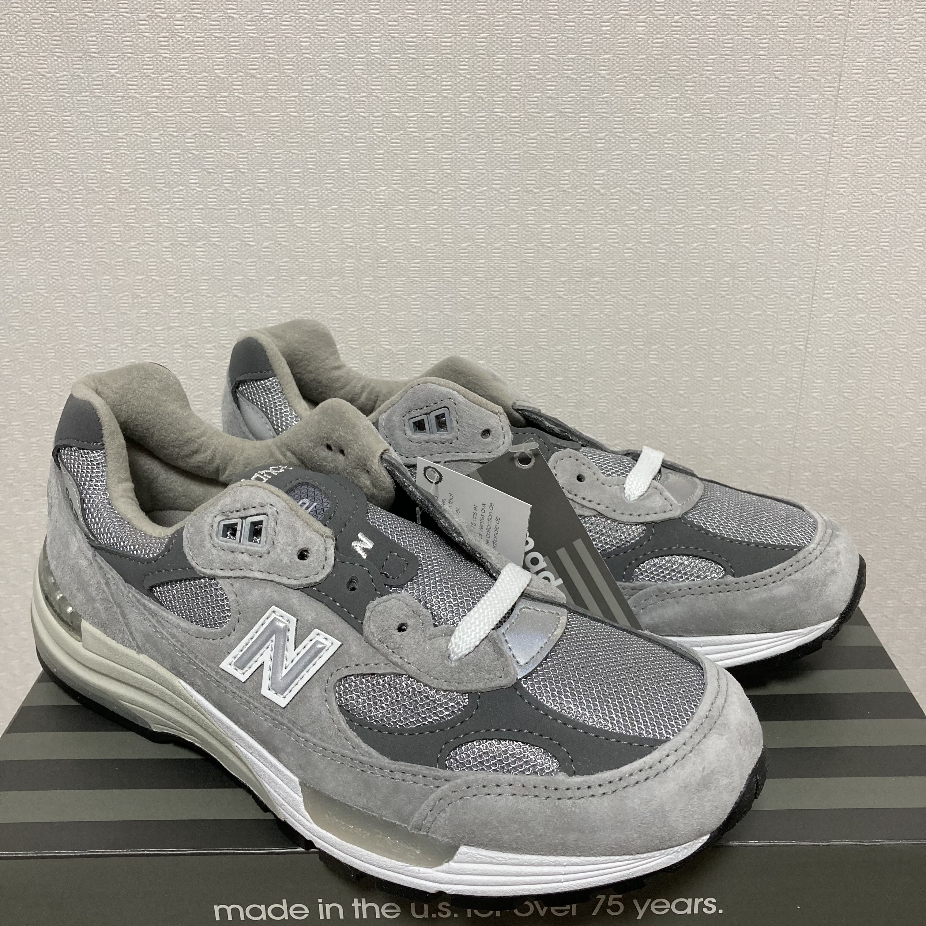 New Balance 992 Made in USA Grey - D Standard 착용 스타일