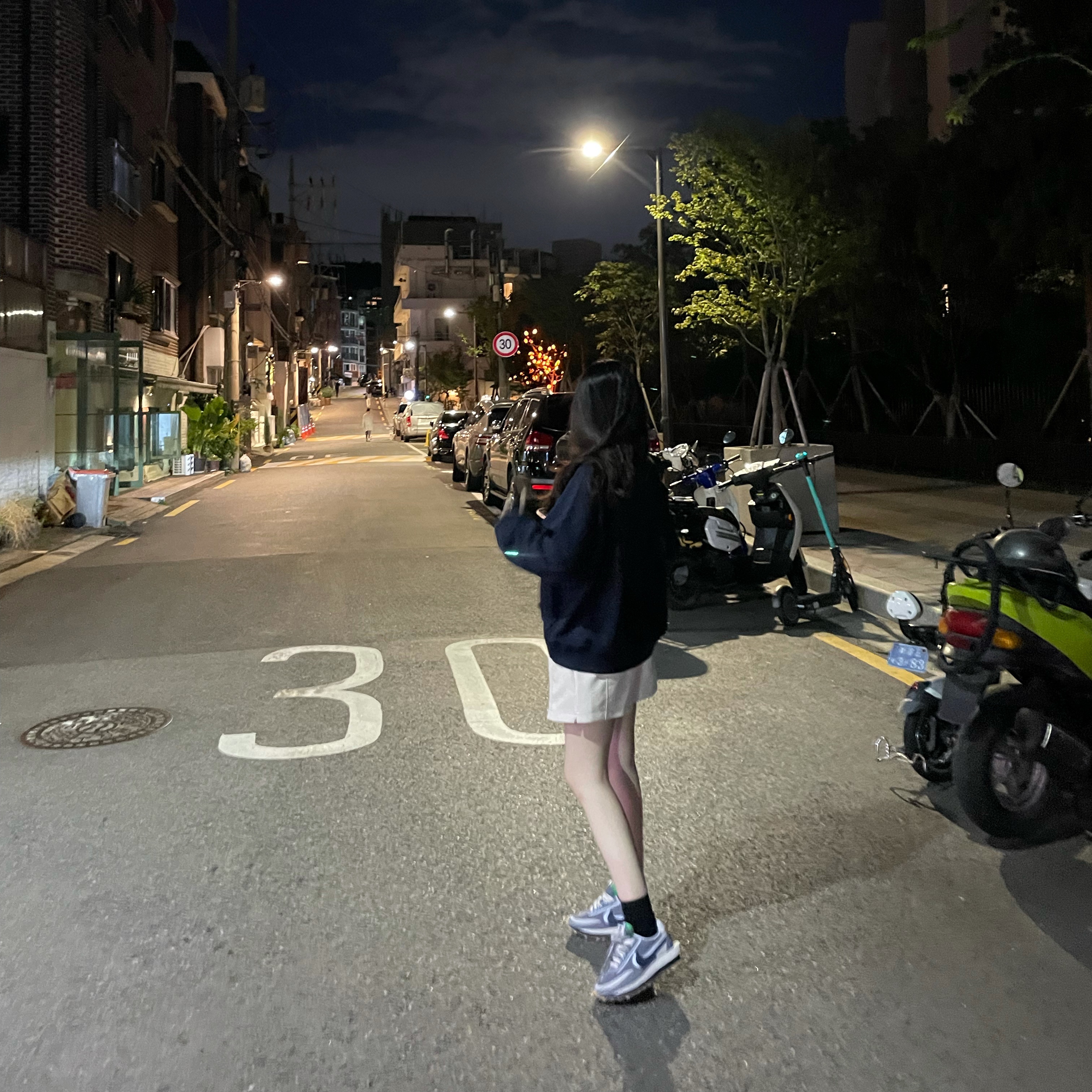 Nike x Sacai x Clot LDWaffle Cool Grey 착용 스타일