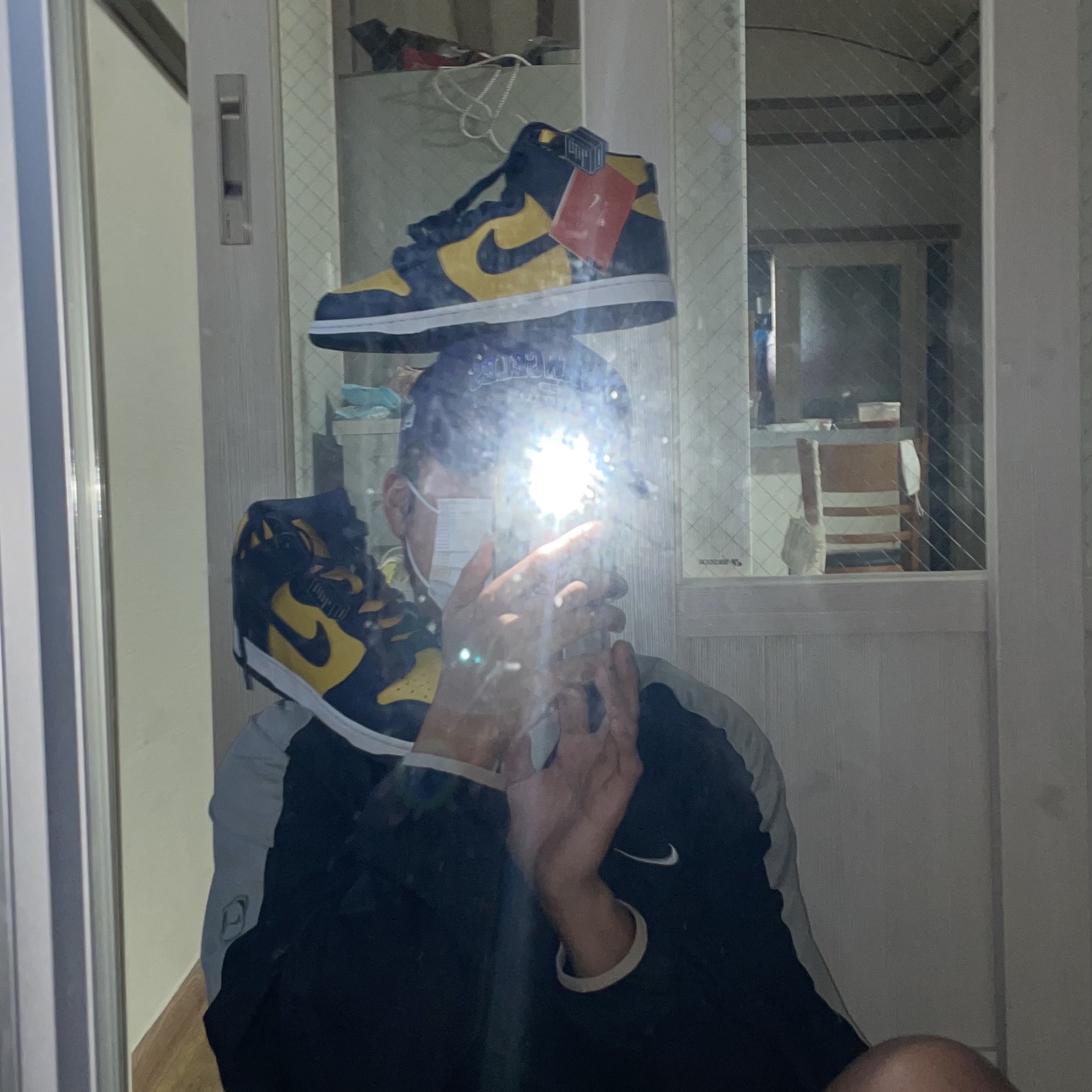 Nike Dunk High SP Maize & Blue 착용 스타일 - 2