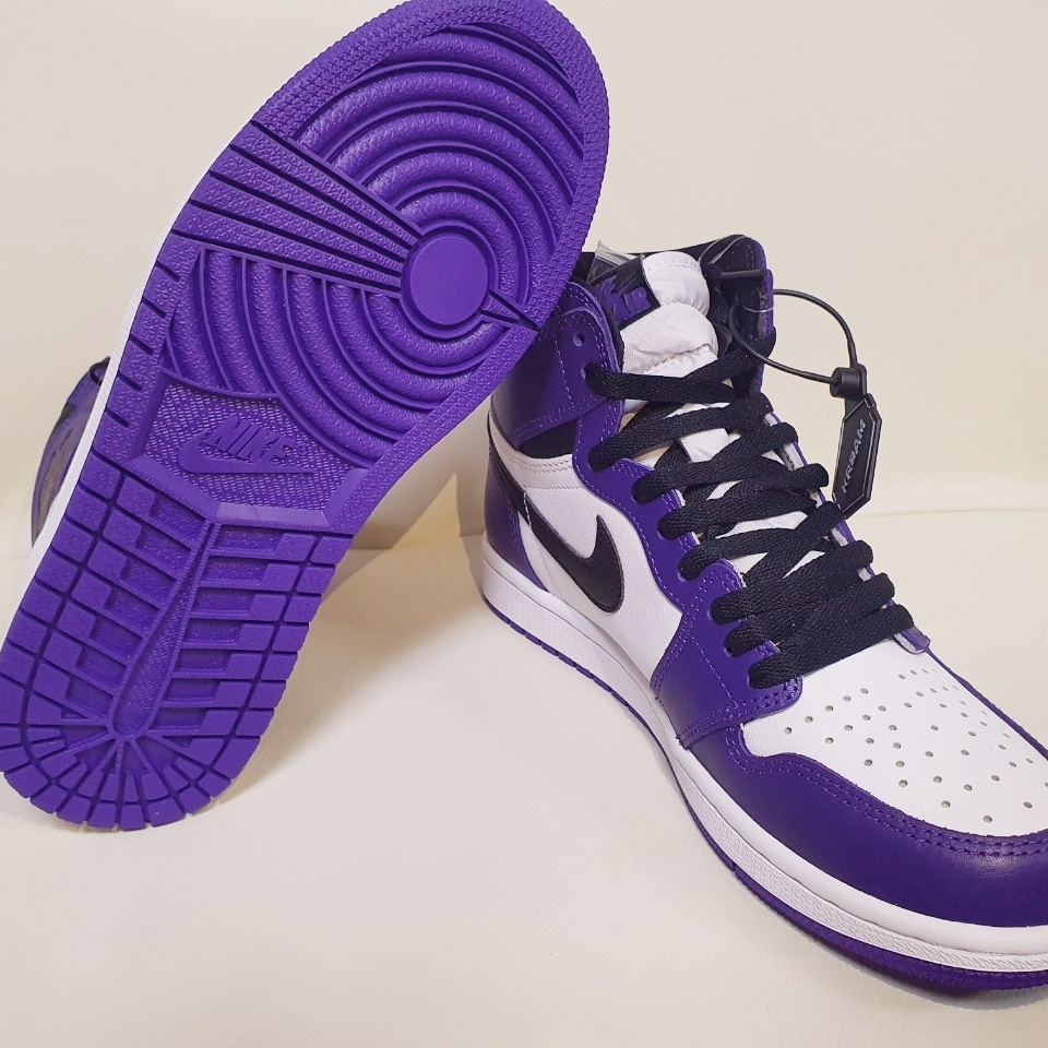 Jordan 1 Retro High OG Court Purple 2020 착용 스타일 - 3
