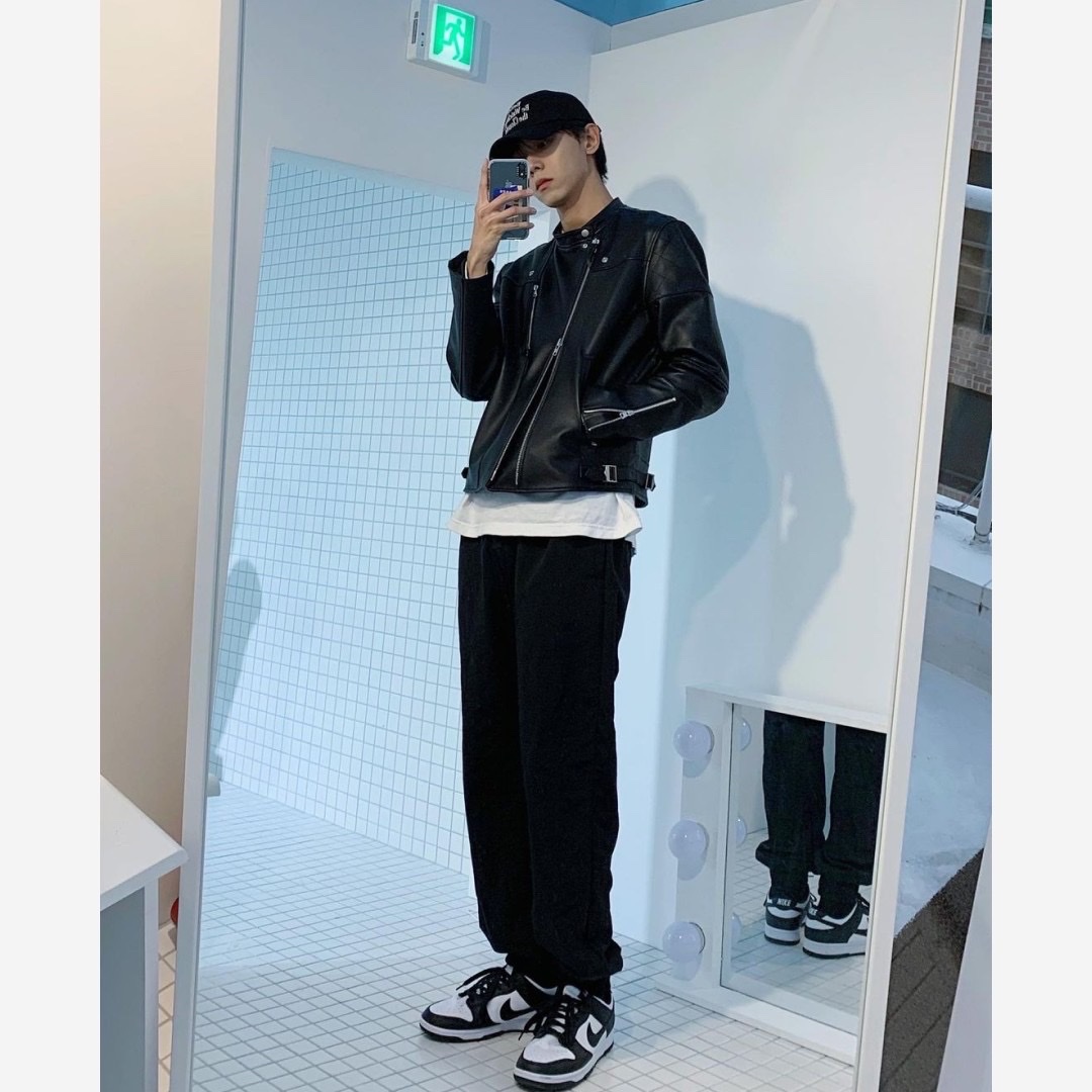 Nike Dunk Low Retro Black, (W) Nike Dunk Low Black 착용 스타일 - 3