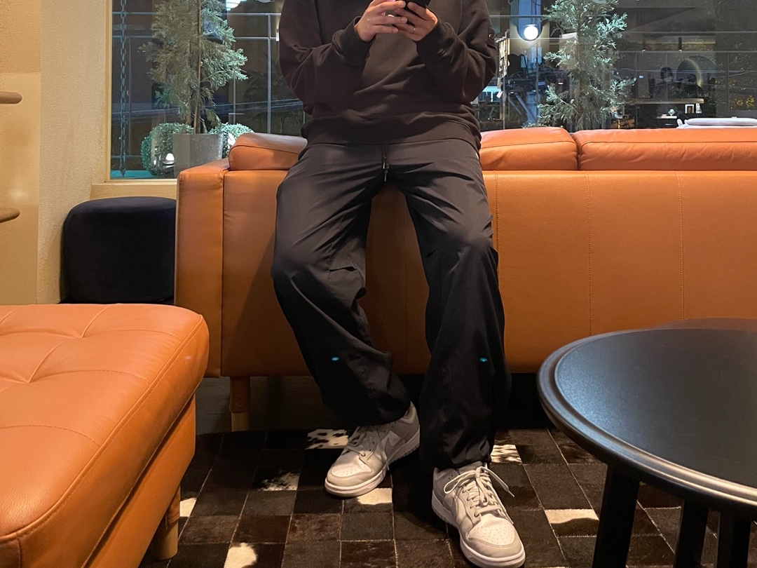 Nike Dunk Low Retro Grey Fog, Stone Island 63020 Crewneck Sweatshirt Black - 21FW 착용 스타일