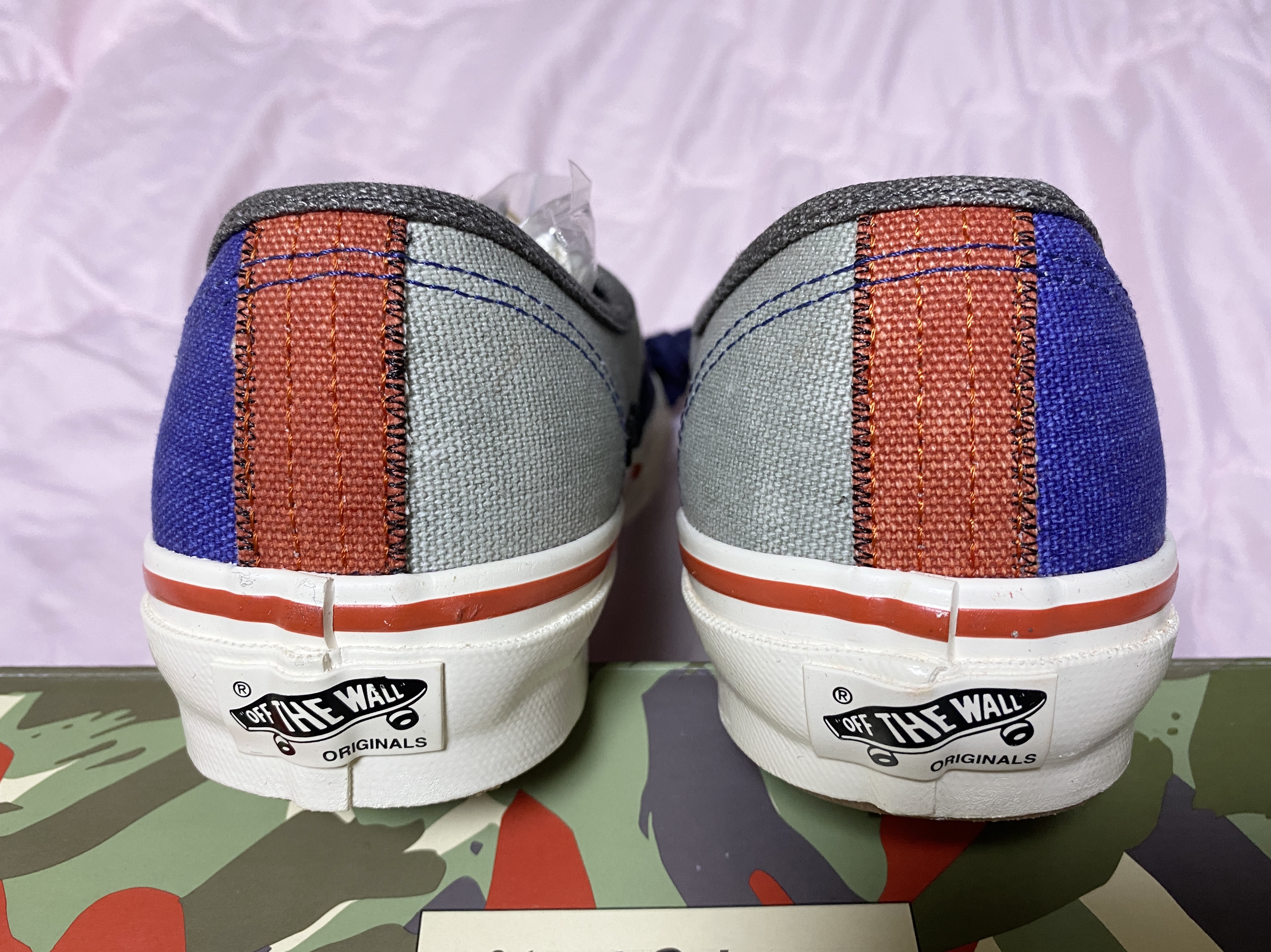 Vans Vault x Nigel Cabourn OG Authentic LX Crazy Navy Mix 착용 스타일 - 5