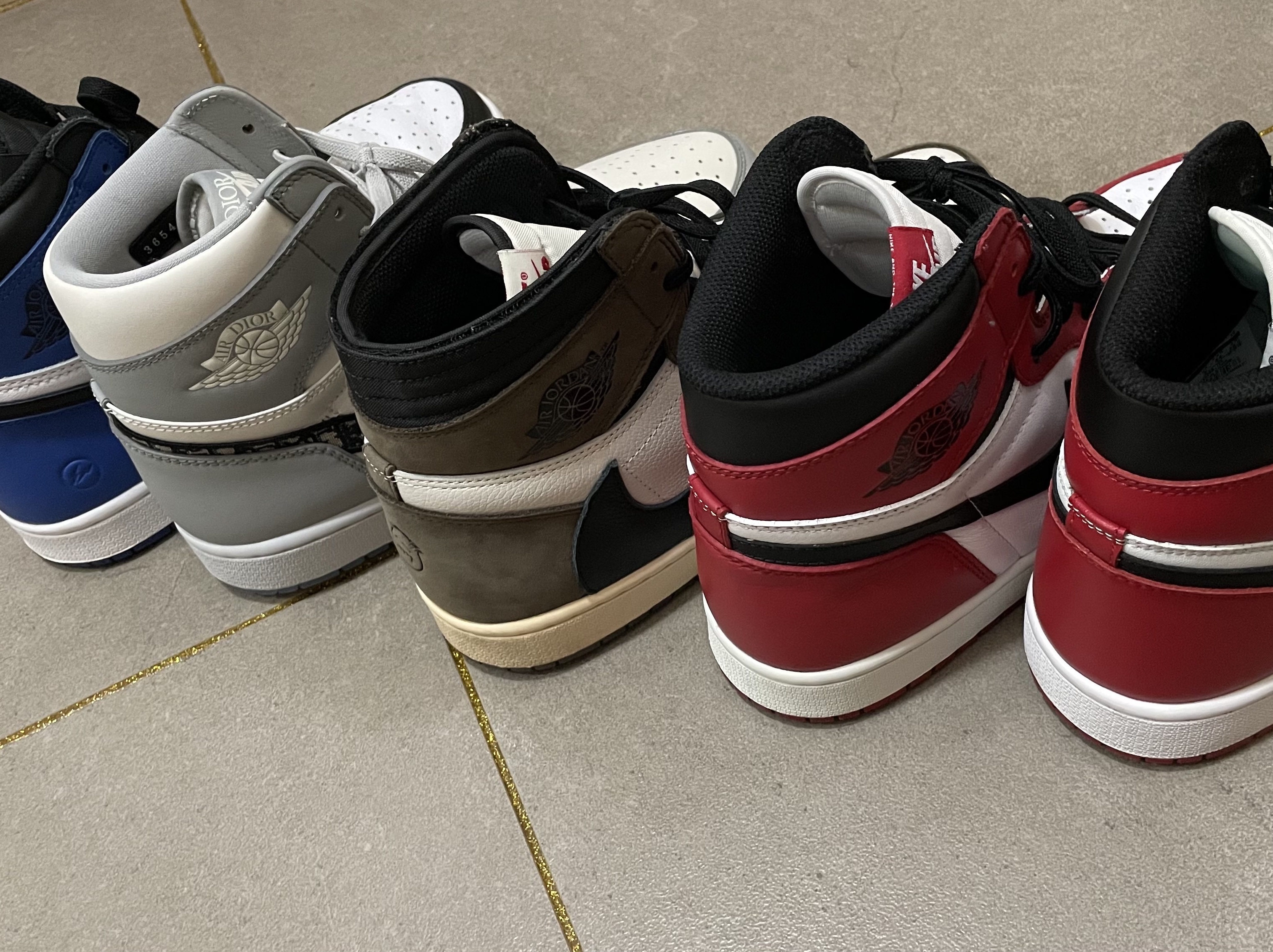 Jordan 1 x Fragment Retro High OG, Jordan 1 x Dior High OG 착용 스타일