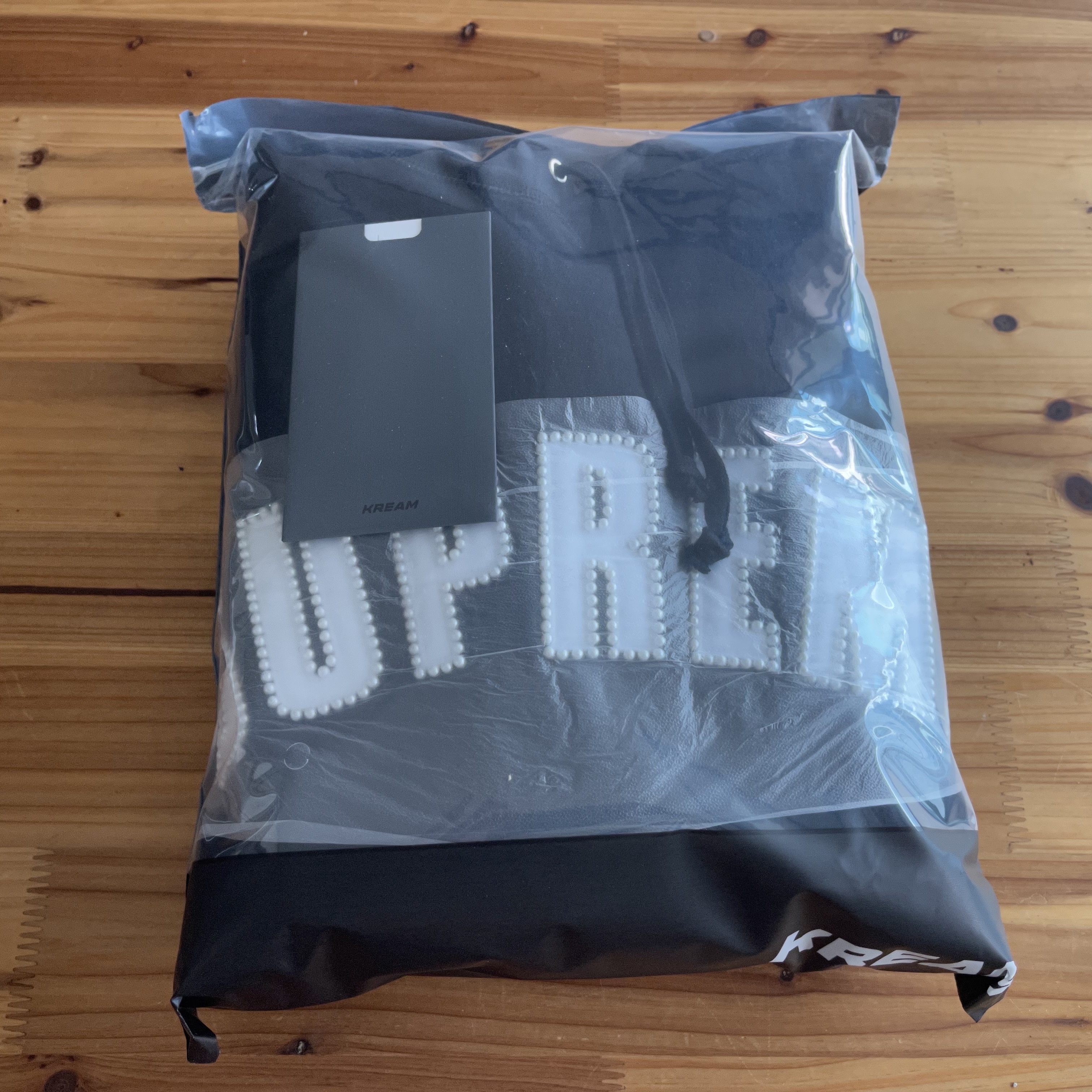 Supreme Pearl Logo Hooded Sweatshirt Black - 21FW 착용 스타일 - 1