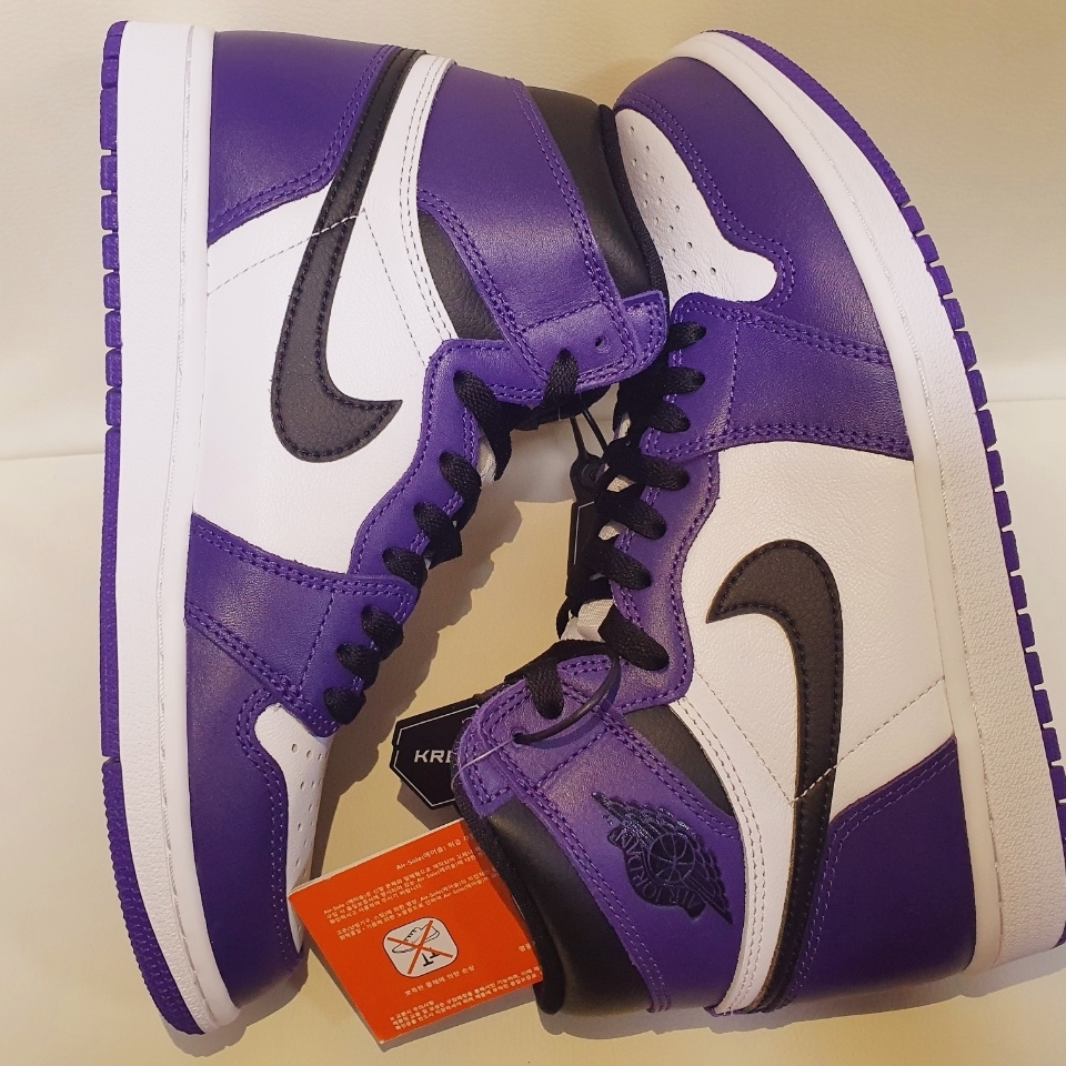 Jordan 1 Retro High OG Court Purple 2020 착용 스타일 - 1