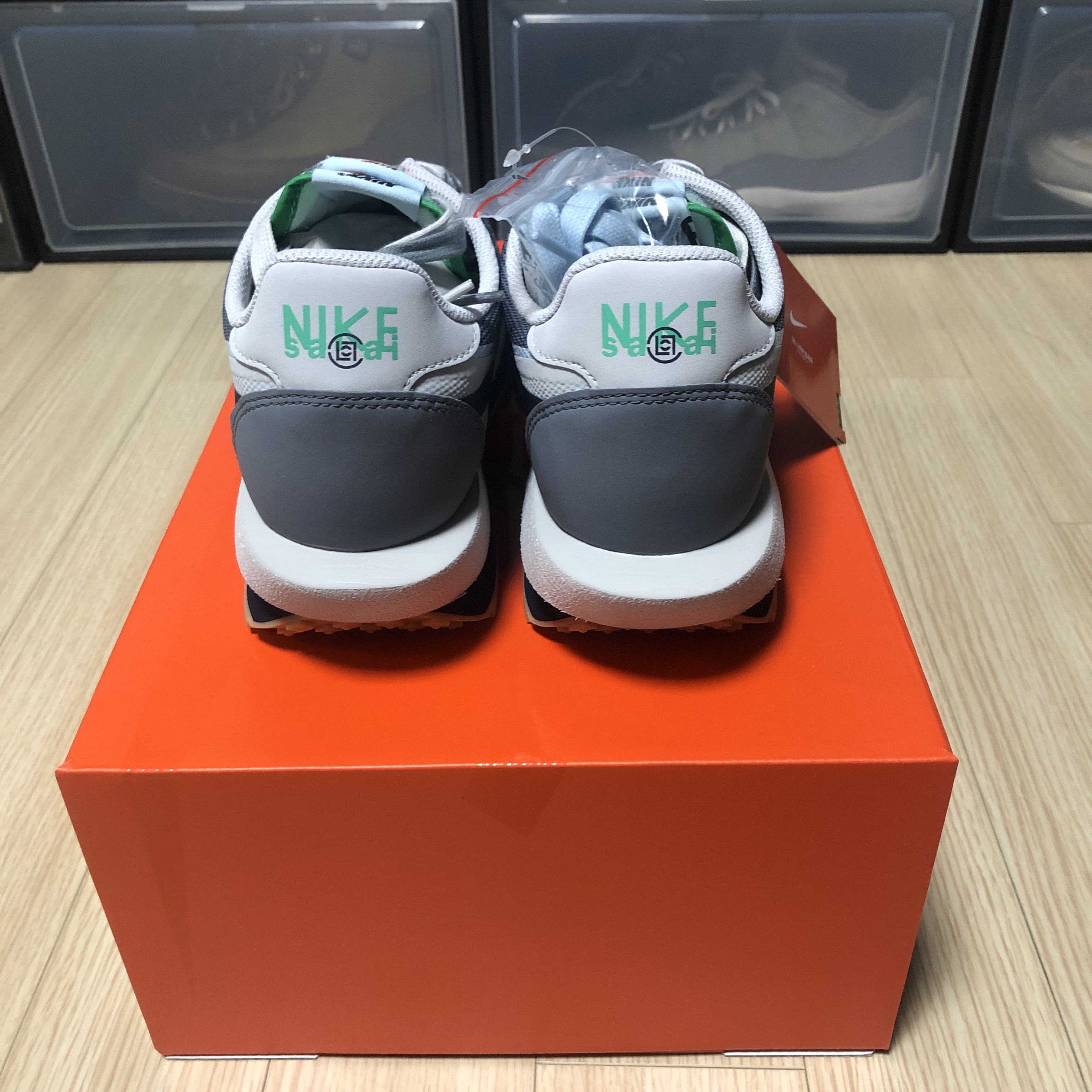 Nike x Sacai x Clot LDWaffle Cool Grey 착용 스타일 - 3