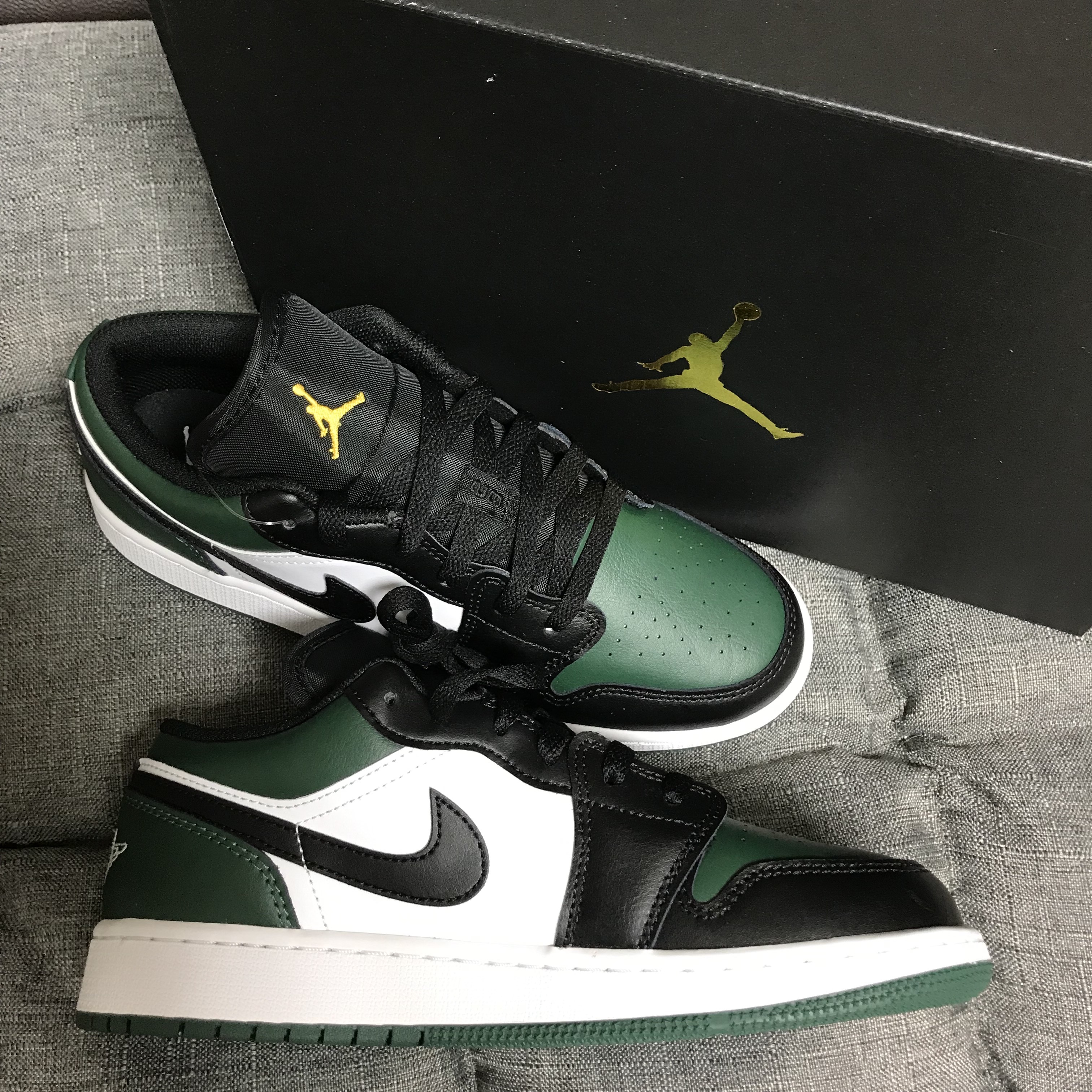 (GS) Jordan 1 Low Green Toe, Jordan 1 Low Green Toe 착용 스타일 - 1