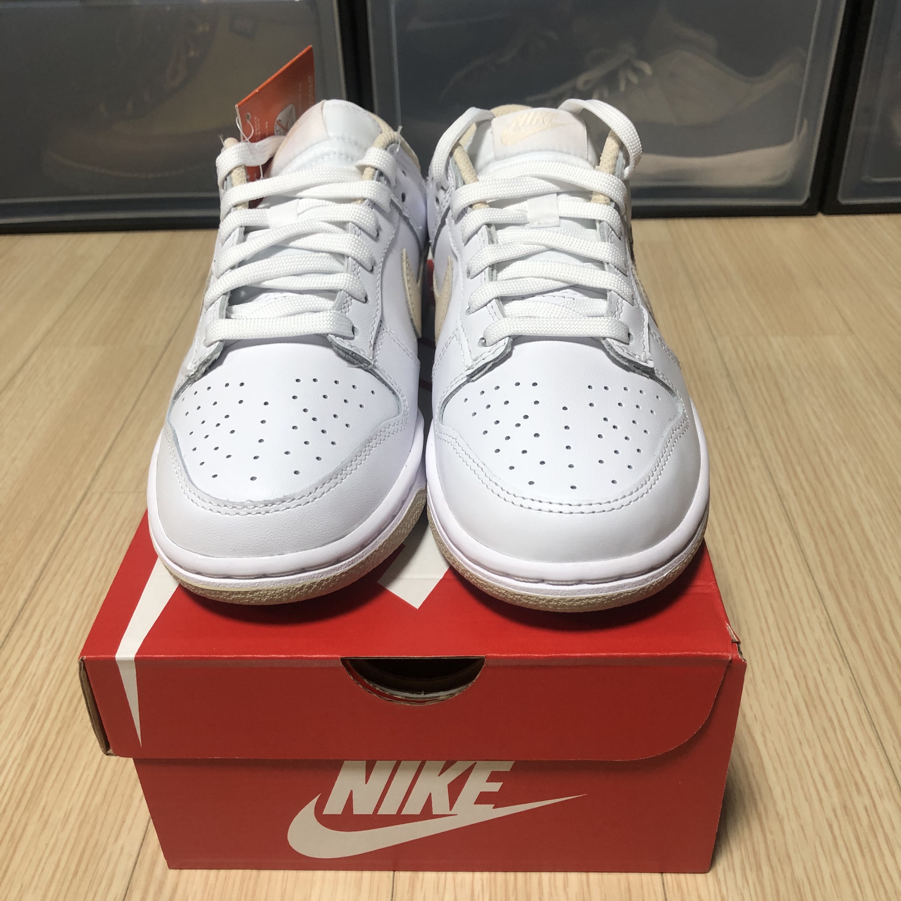 (W) Nike Dunk Low Pearl White 착용 스타일 - 2