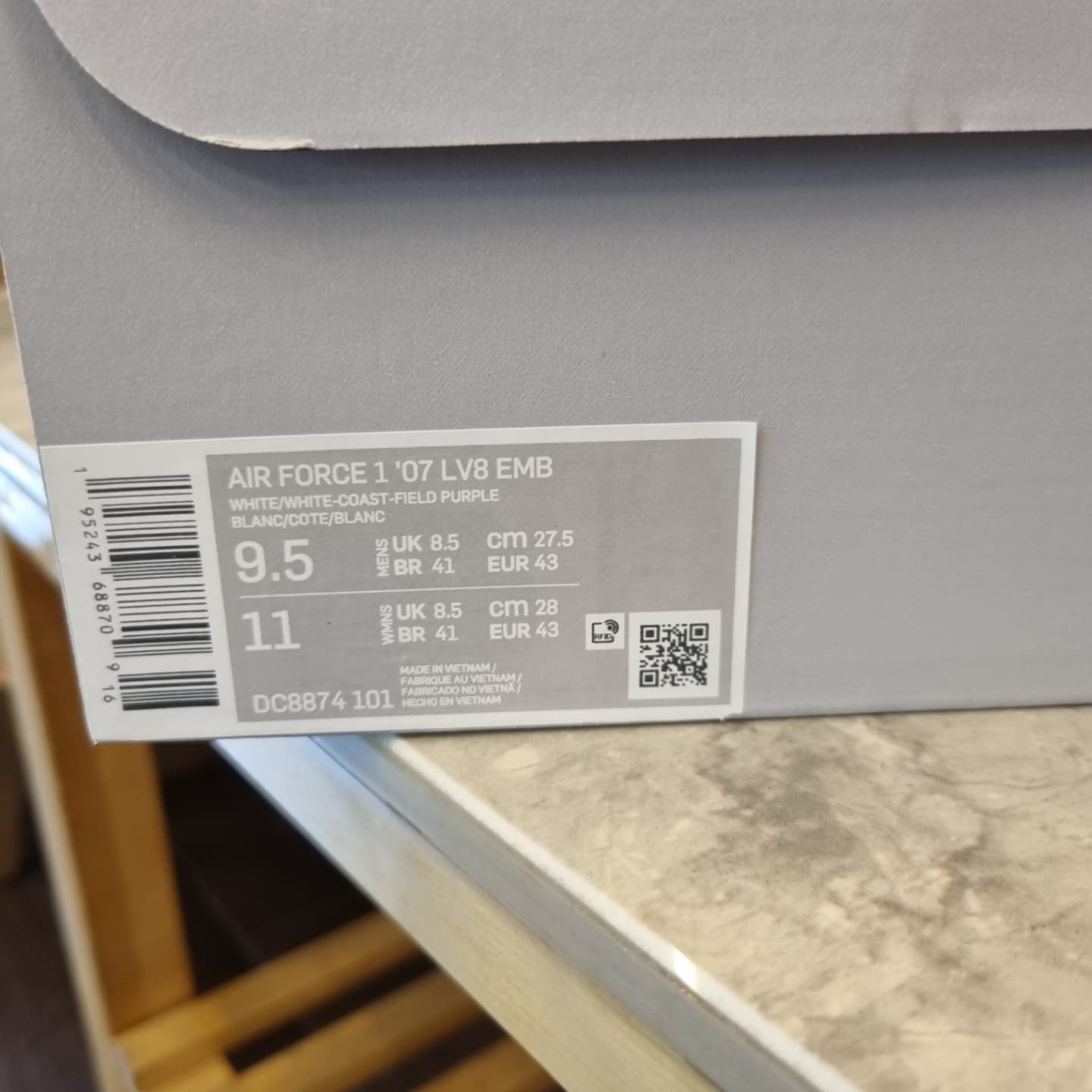 Nike x NBA Air Force 1 '07 LV8 EMB White and Coast Field 착용 스타일 - 4