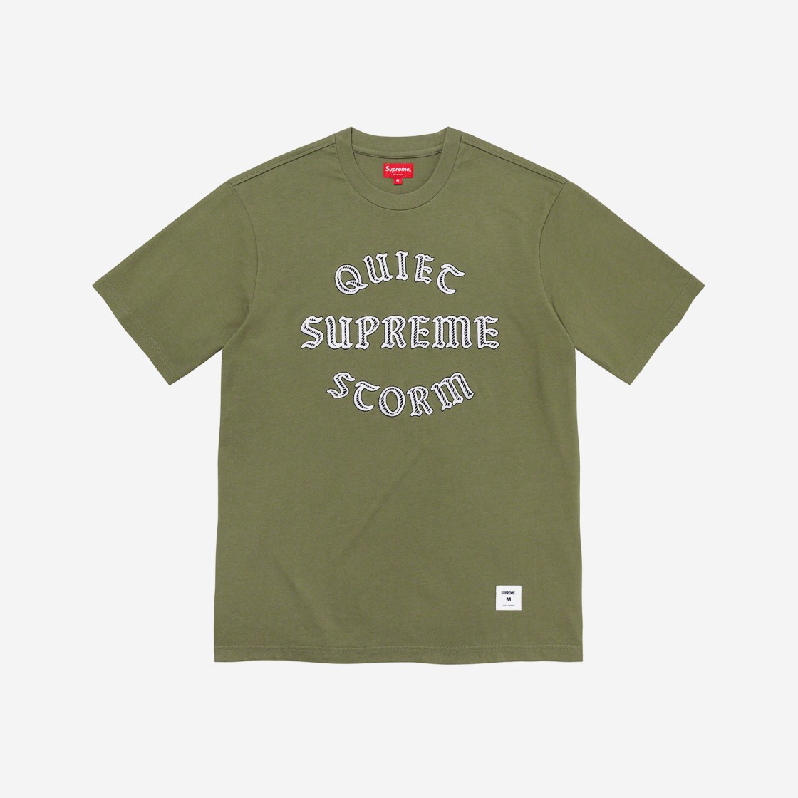 Supreme Quiet Storm S/S Top Light Olive - 21FW 상세 이미지 1