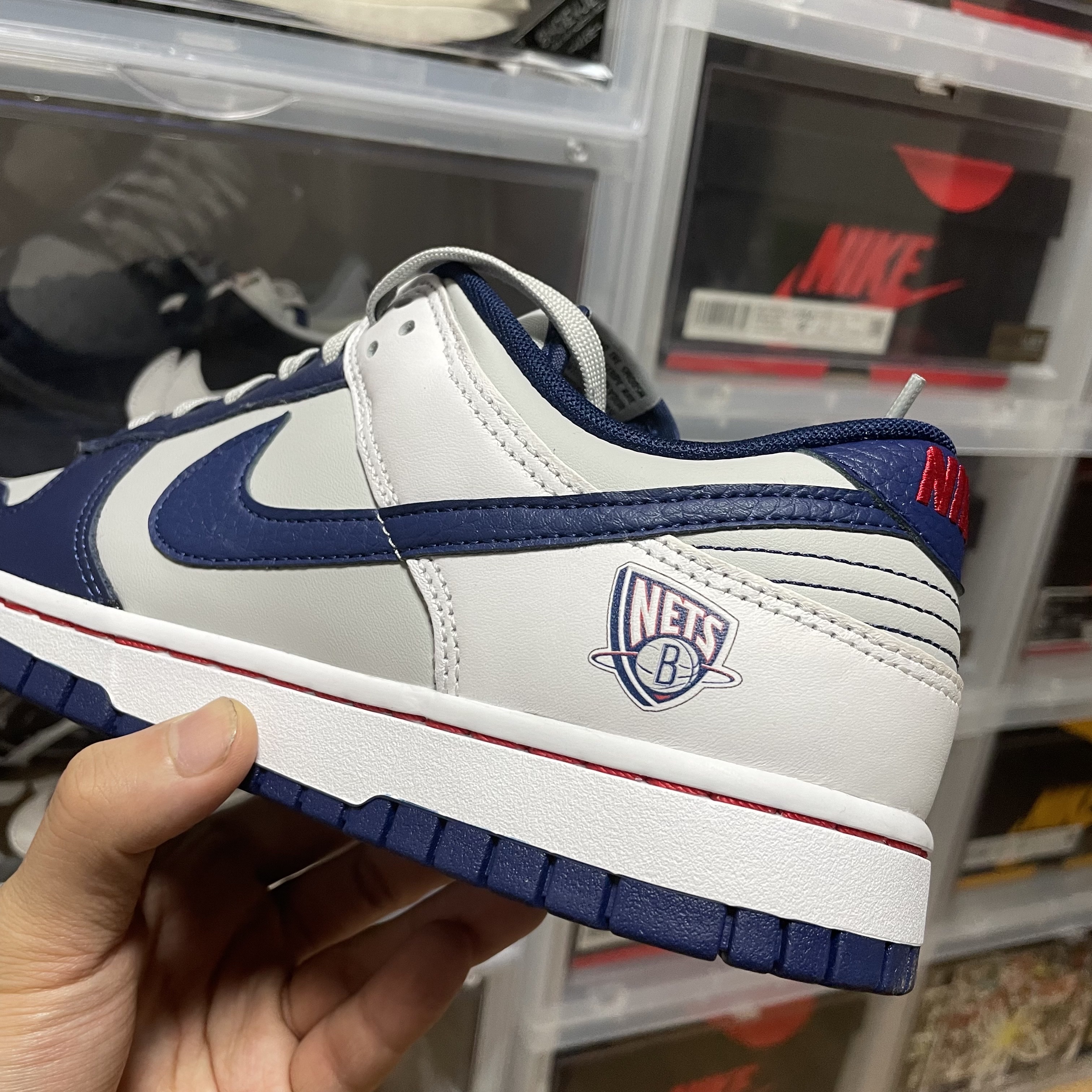 Nike x NBA Dunk Low Retro EMB Nets 착용 스타일 - 2
