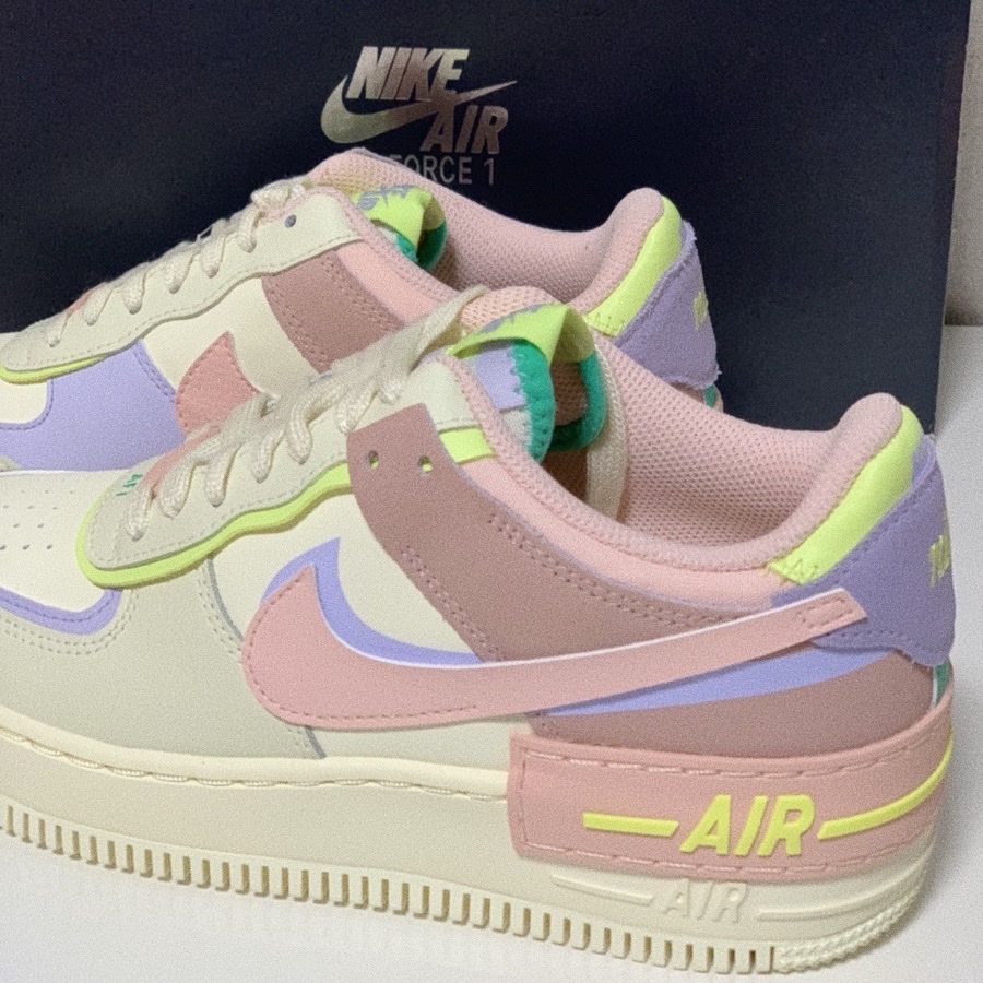 (W) Nike Air Force 1 Shadow Cashmere 착용 스타일 - 1