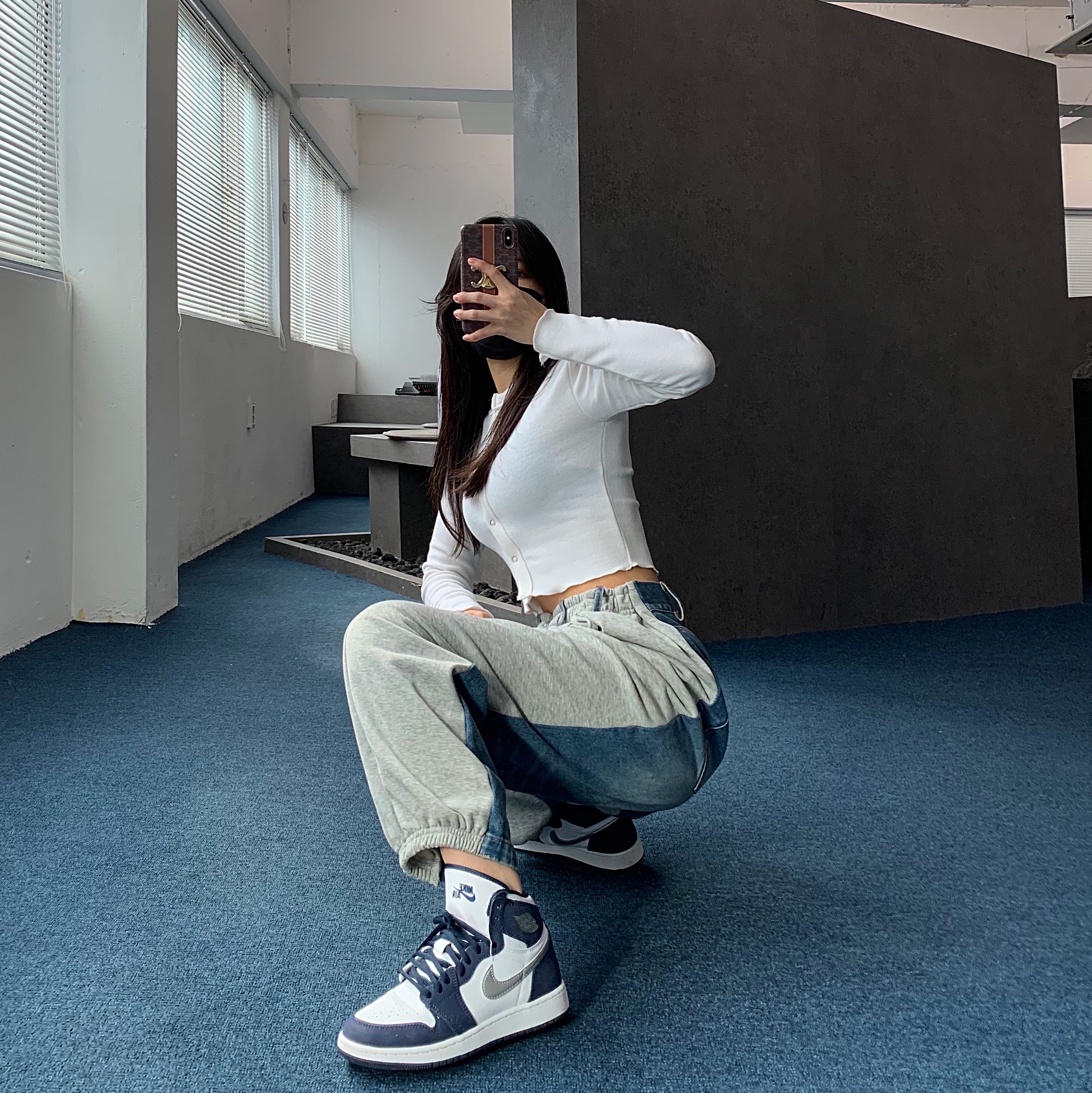 (GS) Jordan 1 Retro High OG CO.JP Midnight Navy 착용 스타일