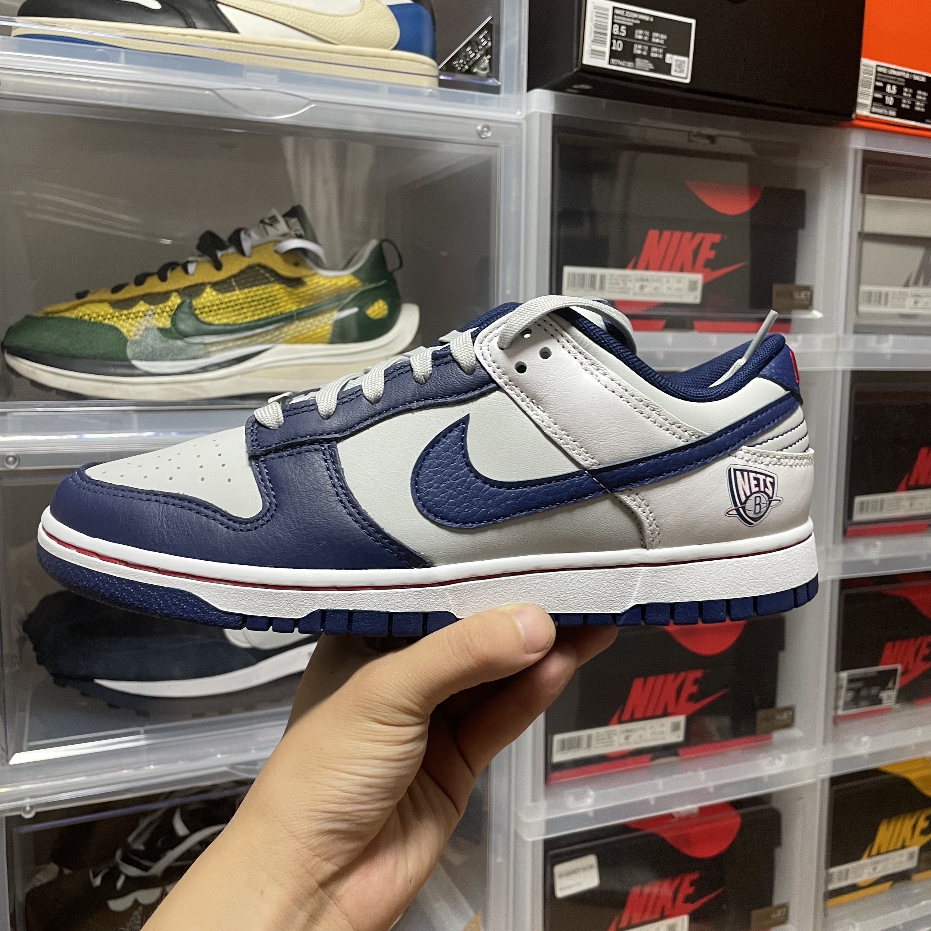 Nike x NBA Dunk Low Retro EMB Nets 착용 스타일 - 1