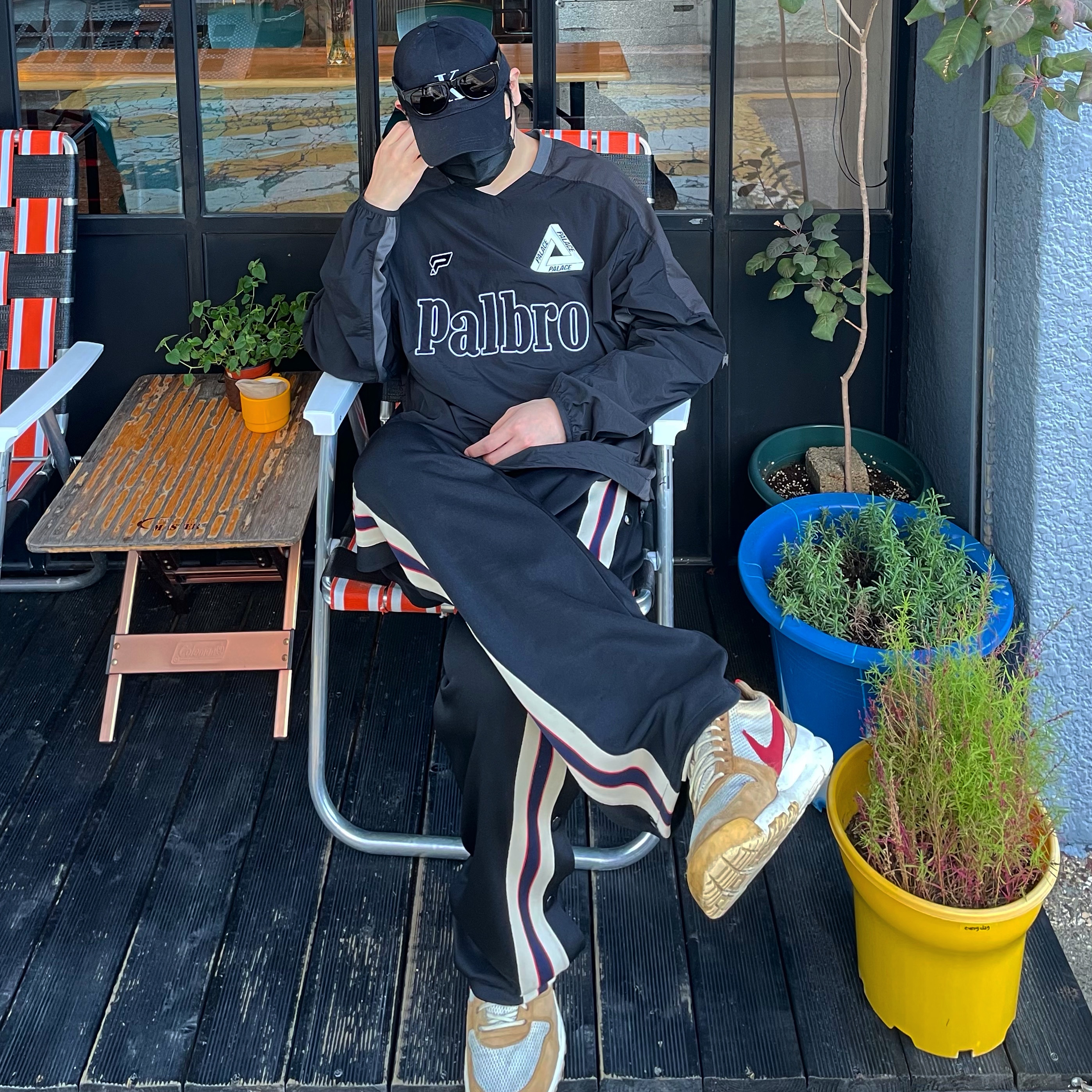 Palace Sports Shell Crew Black - 21SS, Nike x Tom Sachs Mars Yard Shoe 2.0 Space Camp 착용 스타일