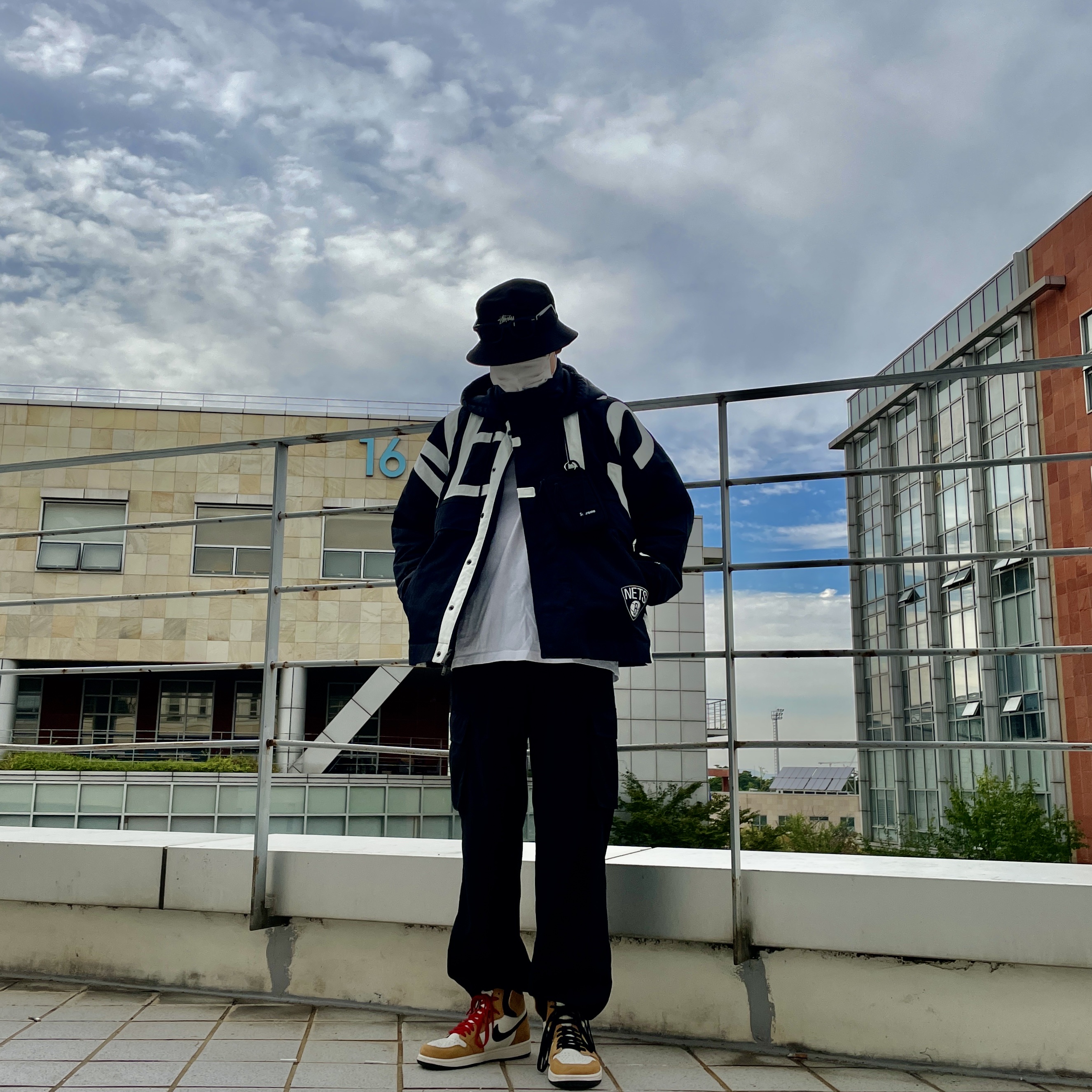 Jordan 1 Retro High Rookie of the Year, (W) Nike x Ambush NBA Collection Nets Jacket - US/EU 착용 스타일 - 2