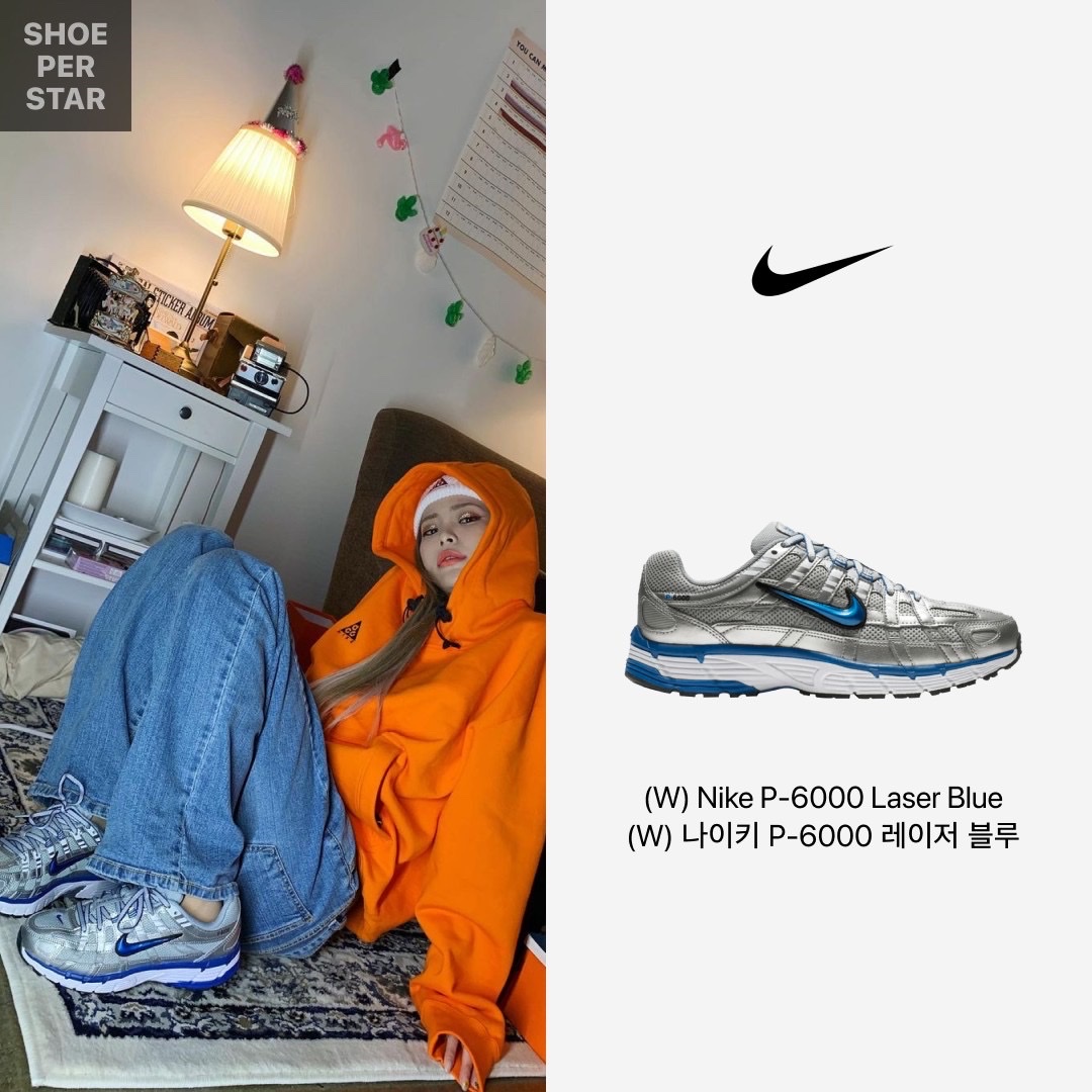 Nike x Ambush Dunk High Black, (W) Nike P-6000 Laser Blue 착용 스타일 - 3