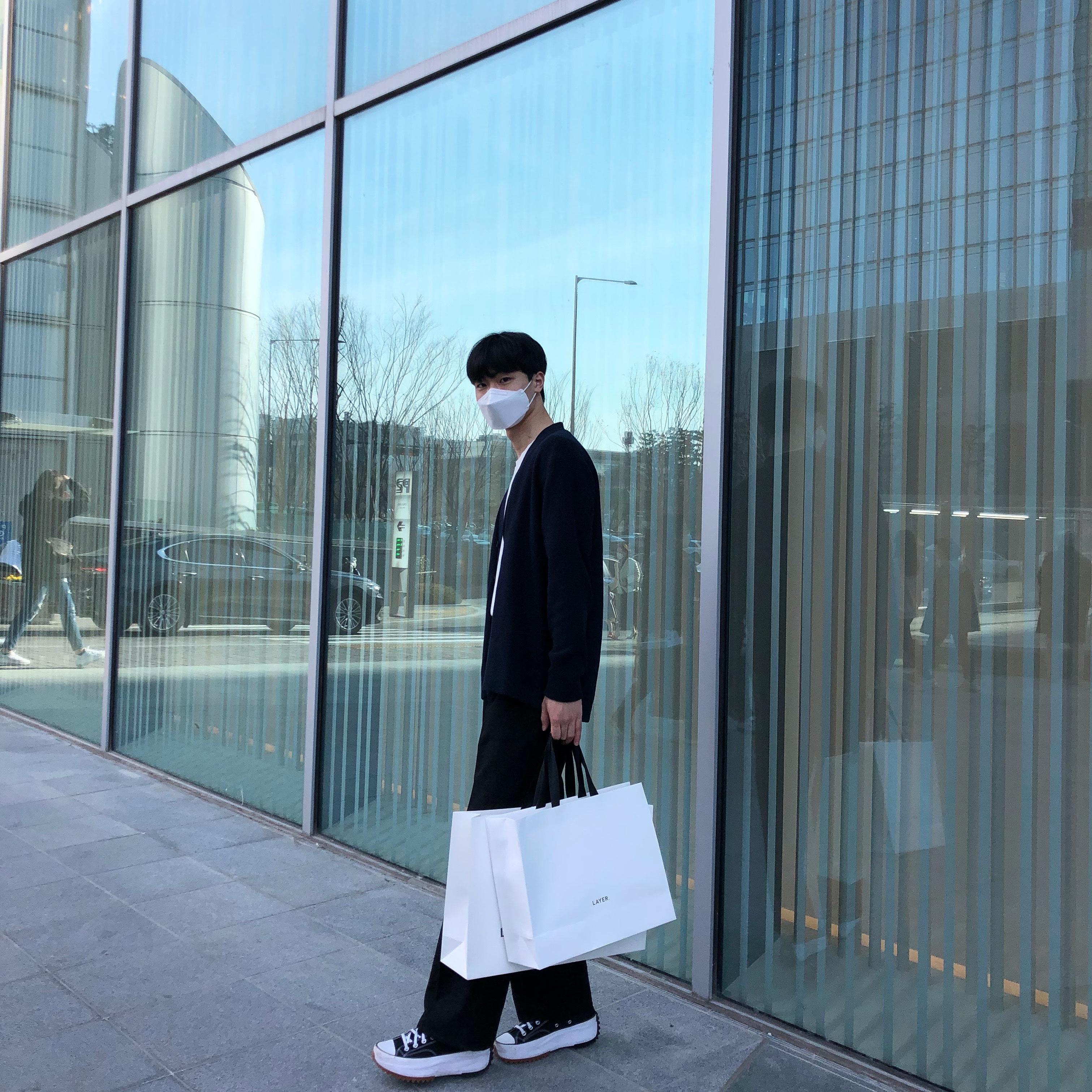 Converse Run Star Hike Hi Black White Gum 착용 스타일