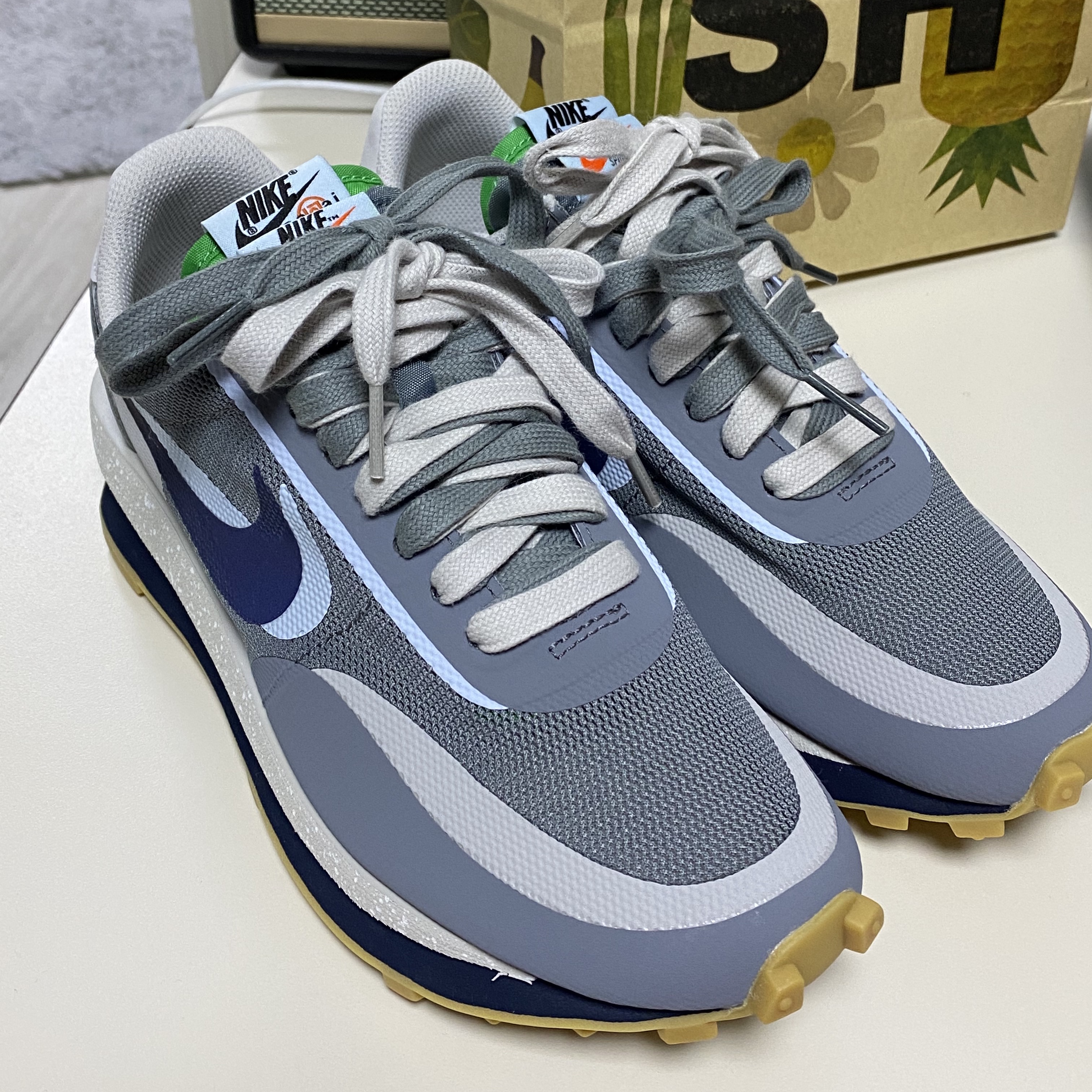 Nike x Sacai x Clot LDWaffle Cool Grey 착용 스타일