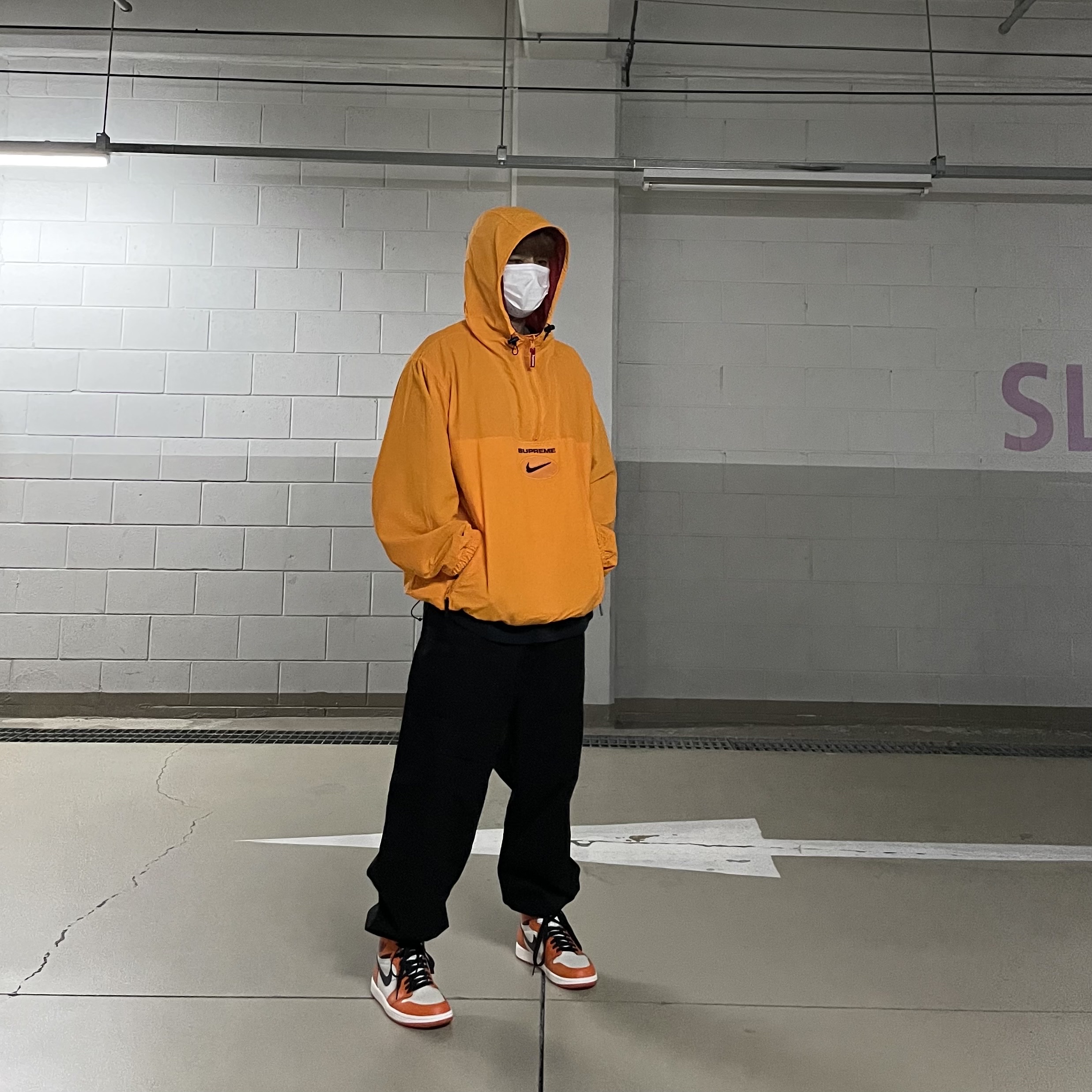 Supreme x Nike Jewel Reversible Ripstop Anorak Orange - 20FW, Jordan 1 Retro High OG Reverse Shattered Backboard 착용 스타일 - 1
