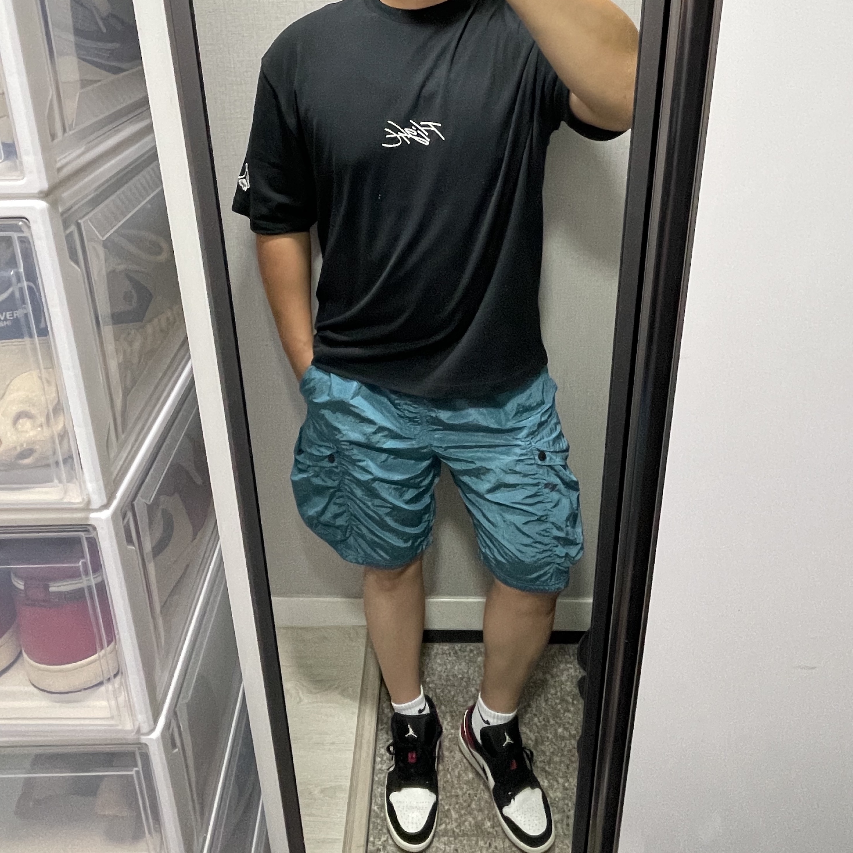 Jordan 1 Low Black Toe 착용 스타일