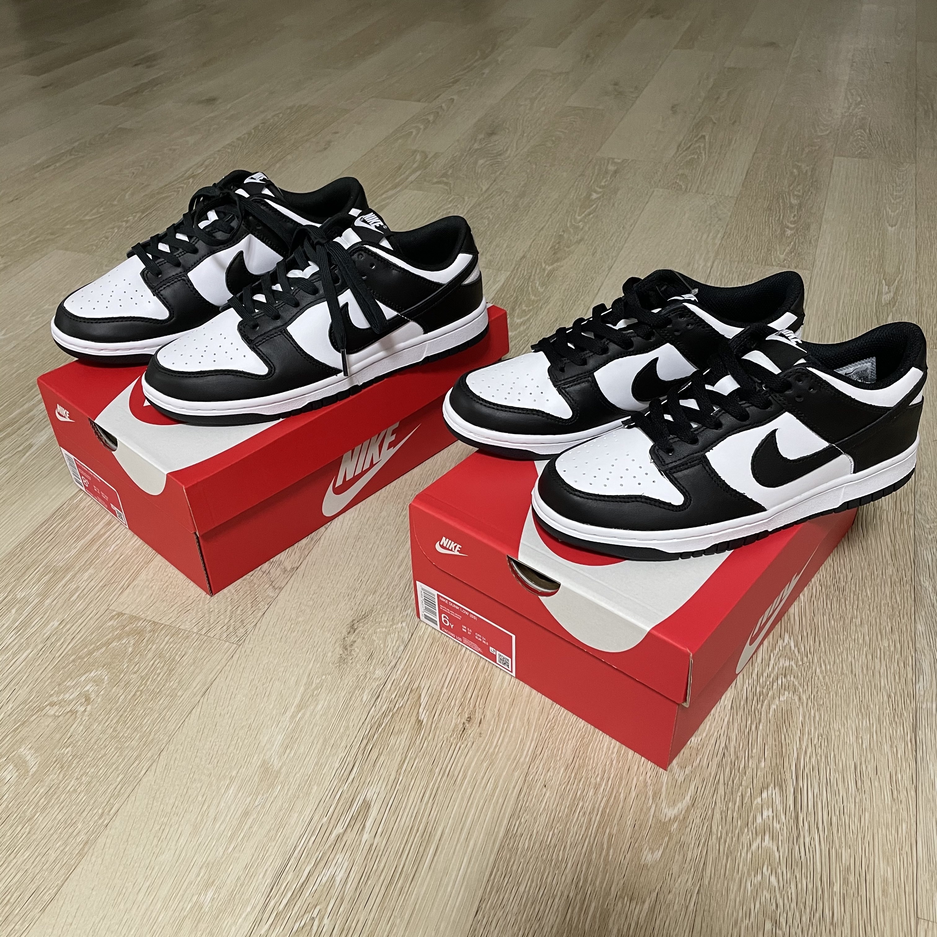 Nike Dunk Low Retro Black, (GS) Nike Dunk Low Black 착용 스타일