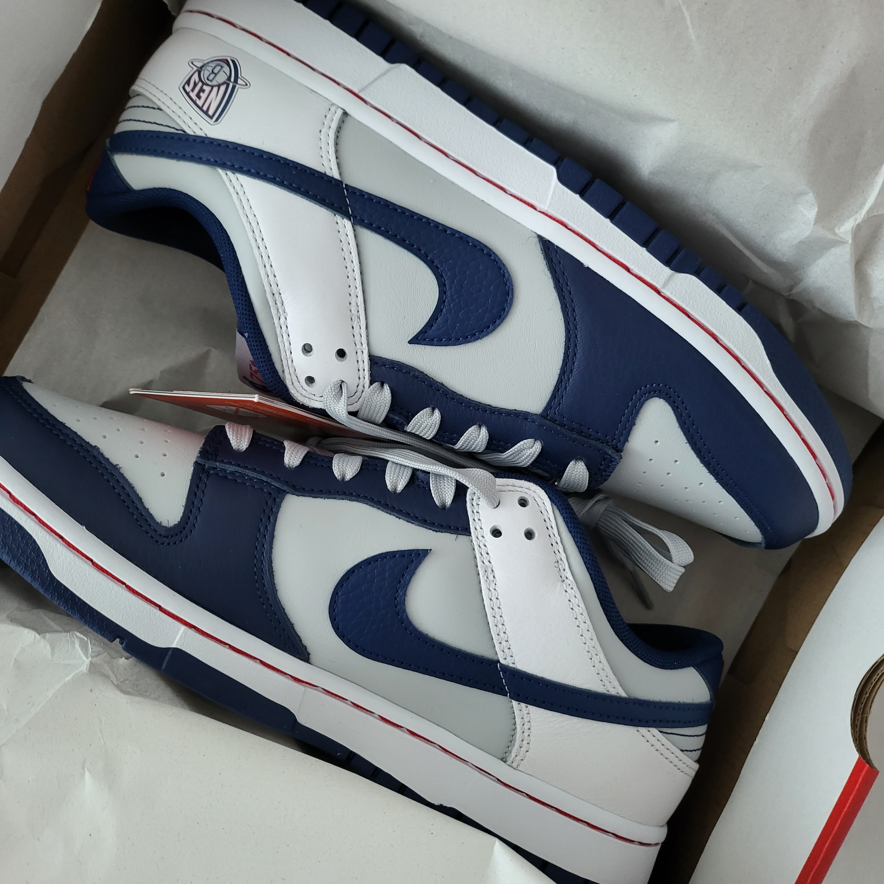Nike x NBA Dunk Low Retro EMB Nets 착용 스타일
