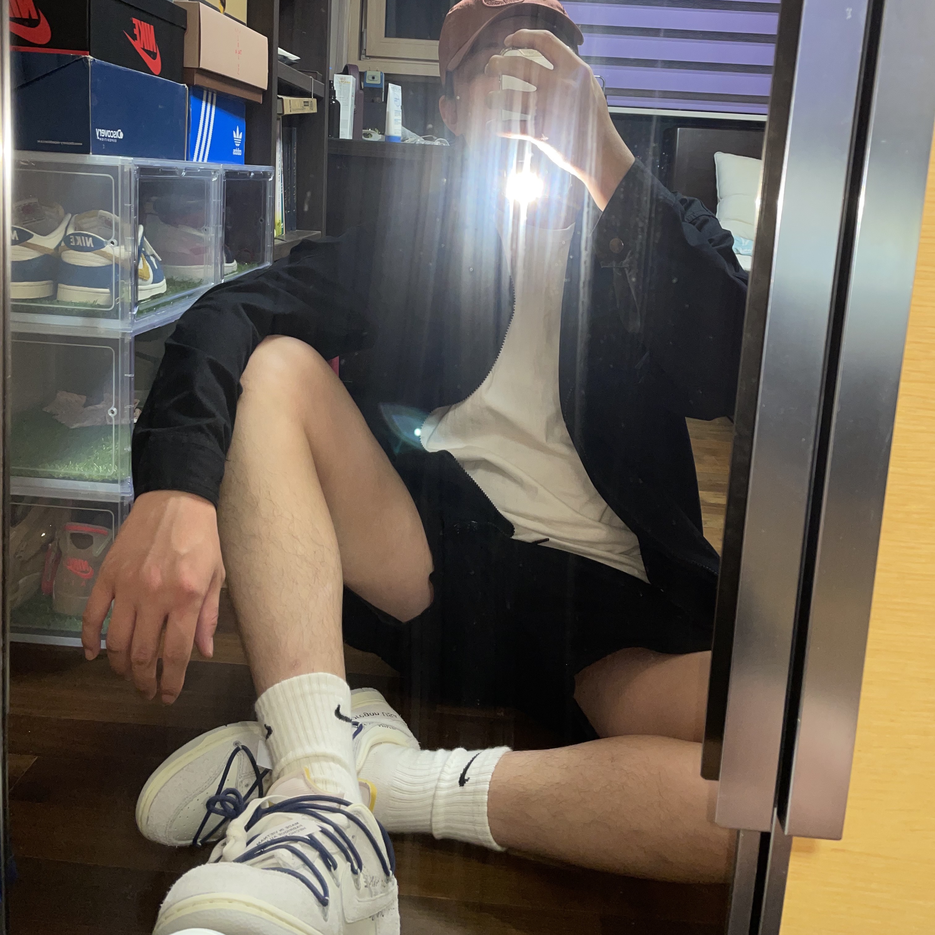 Nike x Off-White Dunk Low The 50 - Lot 18 착용 스타일