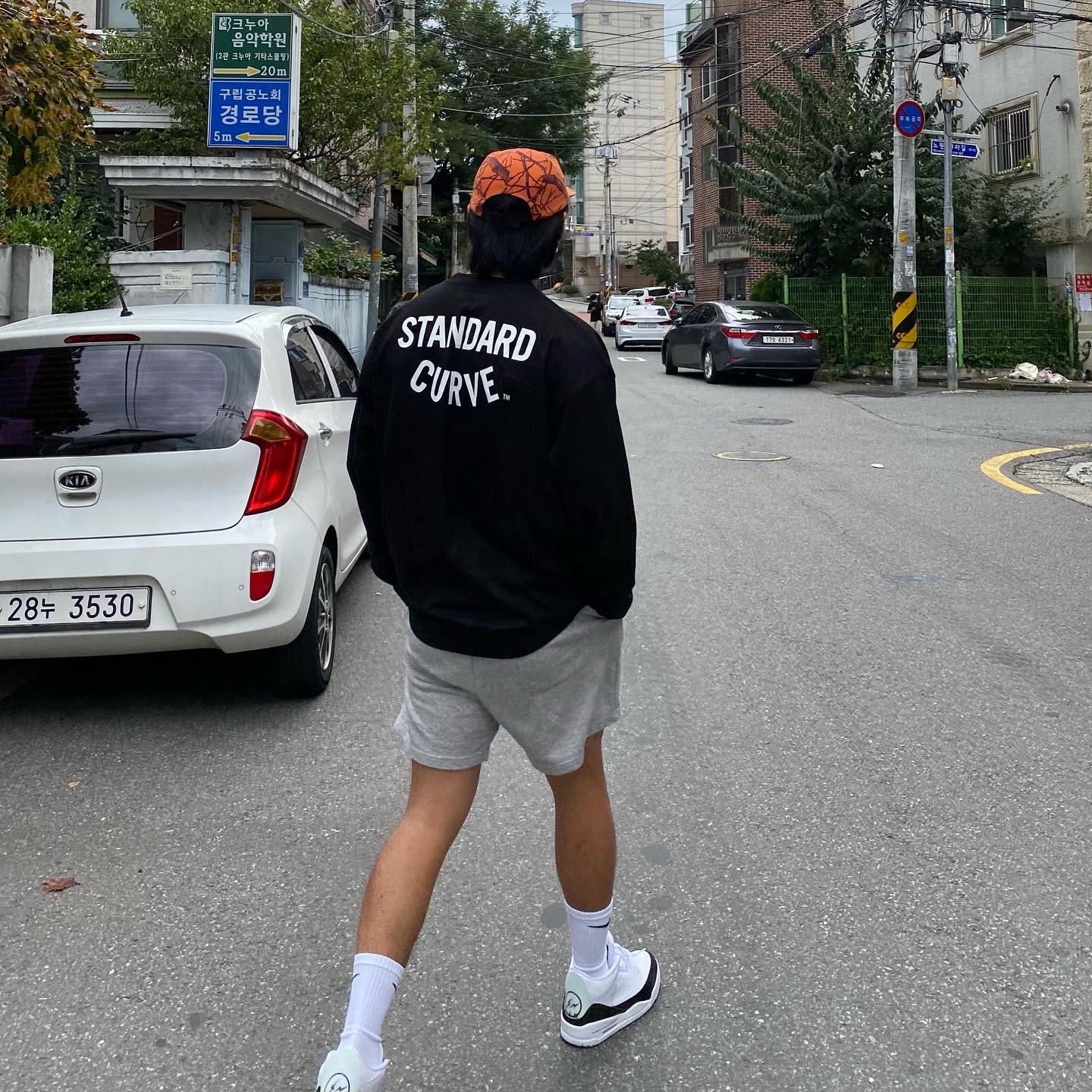 Jordan 3 x Fragment Retro SP White Black 착용 스타일 - 4