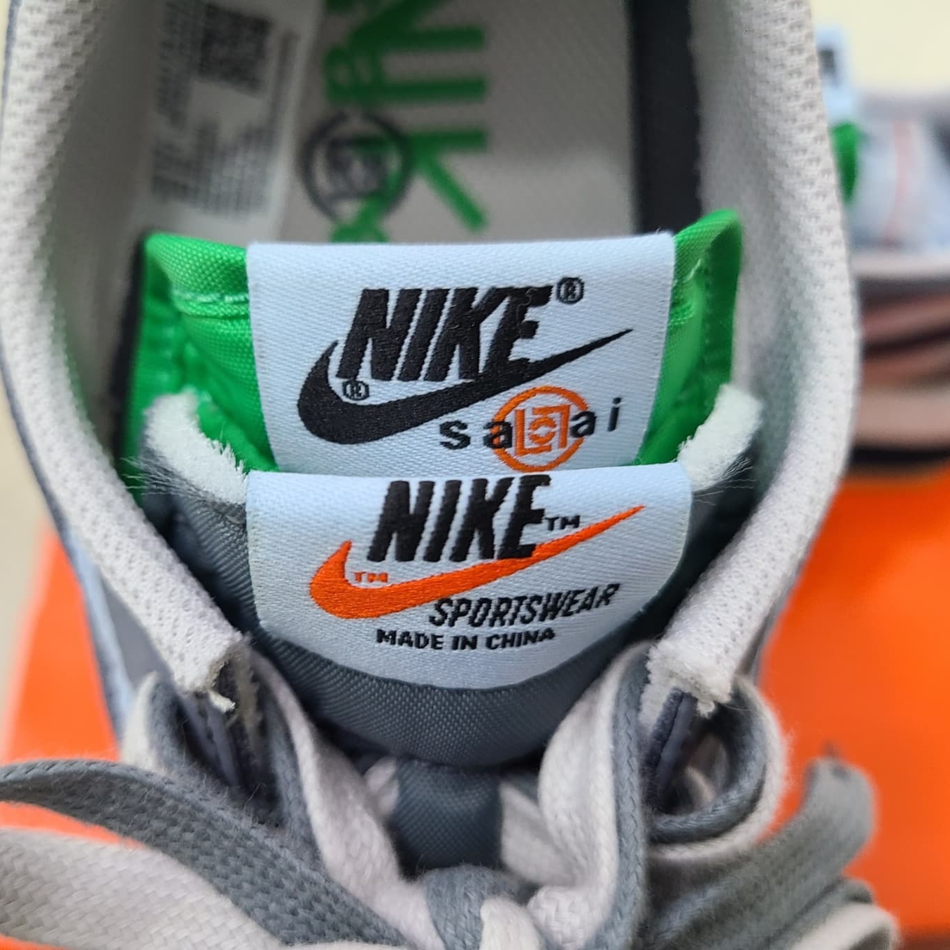 Nike x Sacai x Clot LDWaffle Cool Grey 착용 스타일 - 3