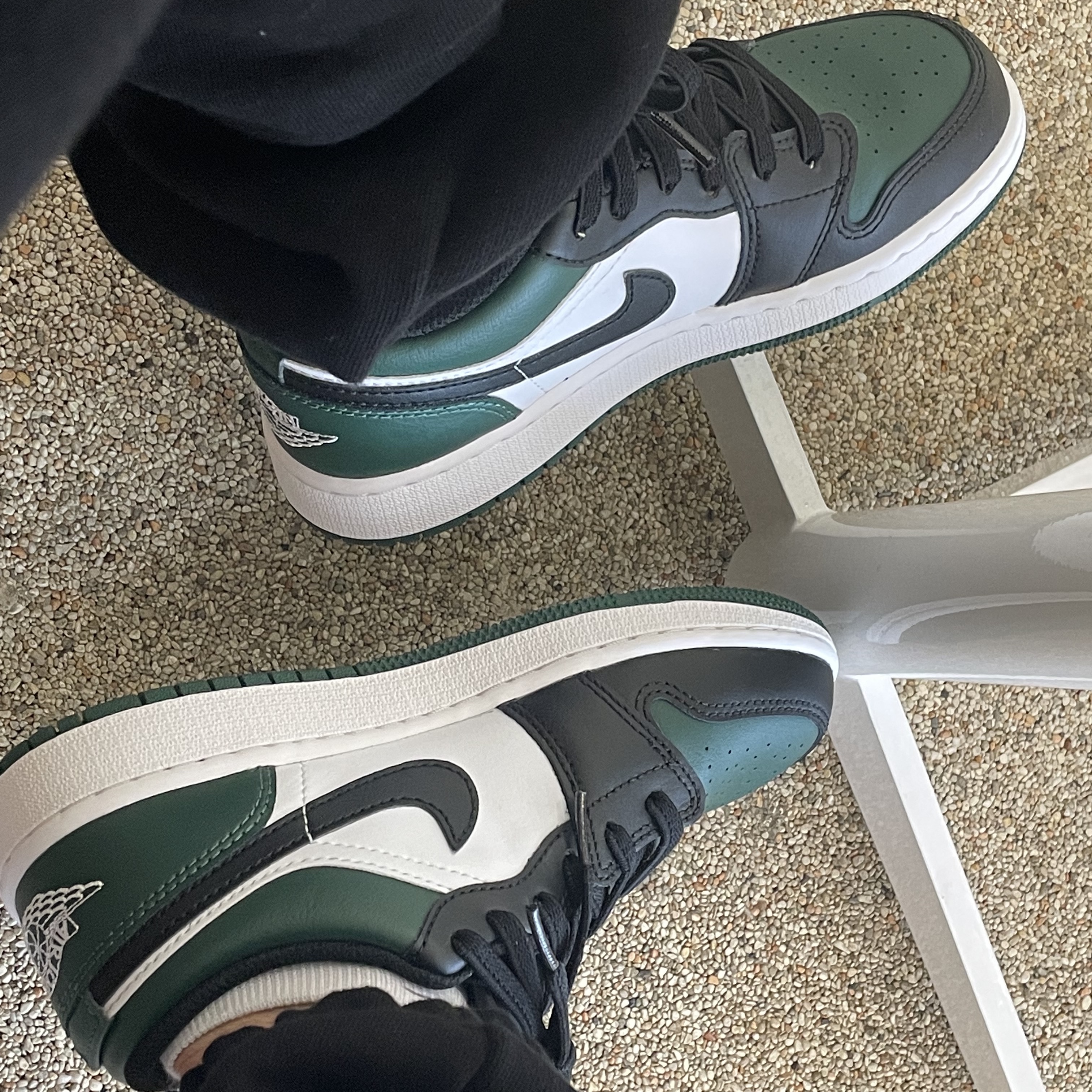 (GS) Jordan 1 Low Green Toe 착용 스타일