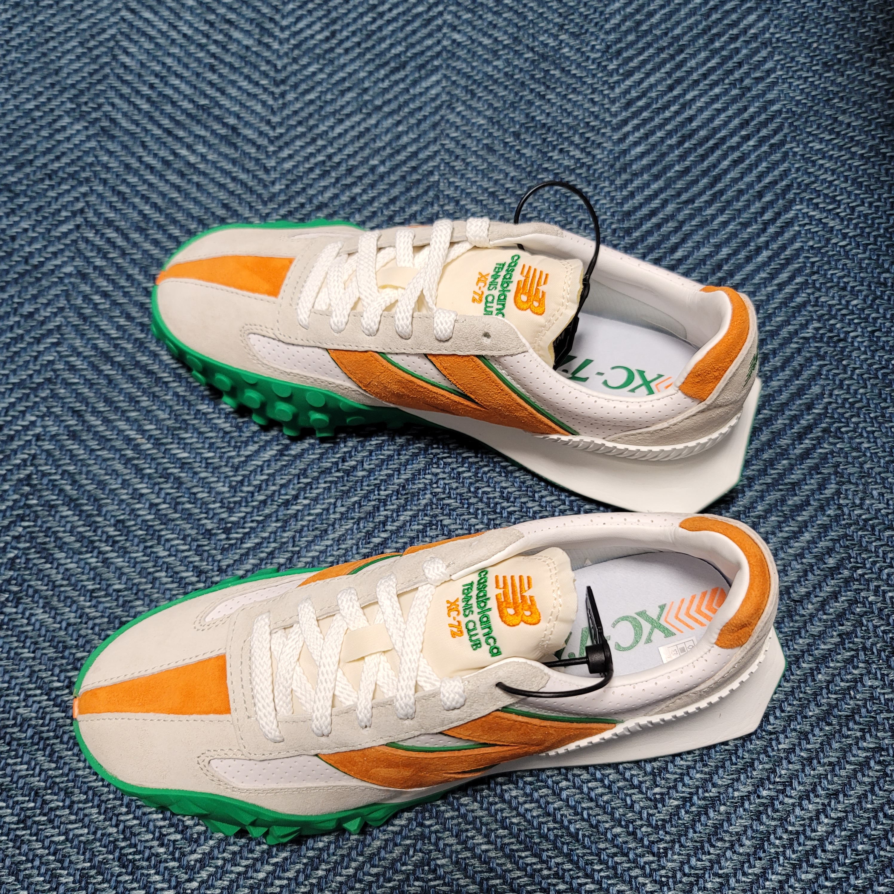 New Balance x Casablanca XC-72 Persimmon Jolly Green 착용 스타일 - 2