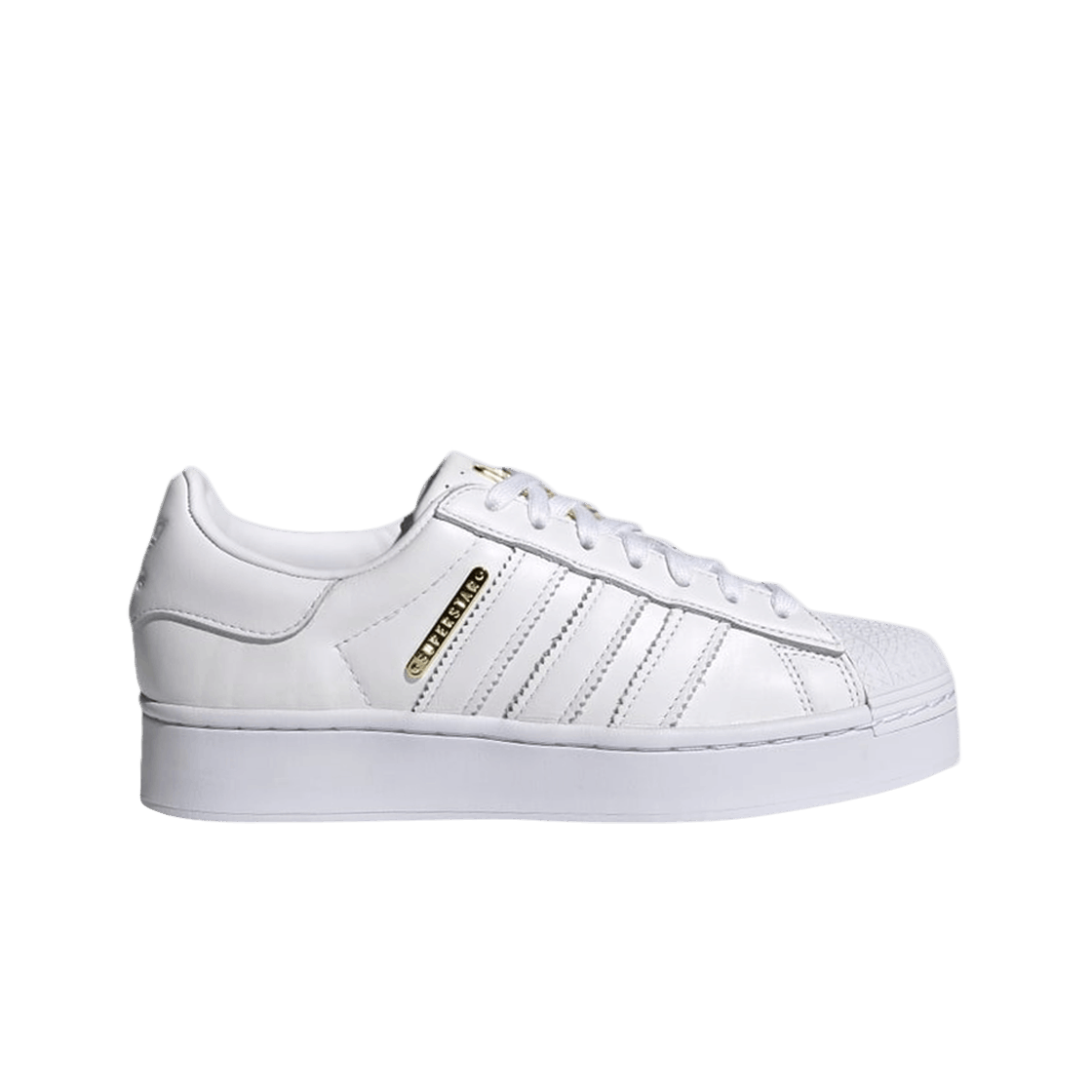 (W) 아디다스 슈퍼스타 볼드 화이트 골드((W) Adidas Superstar Bold White Gold) - 1