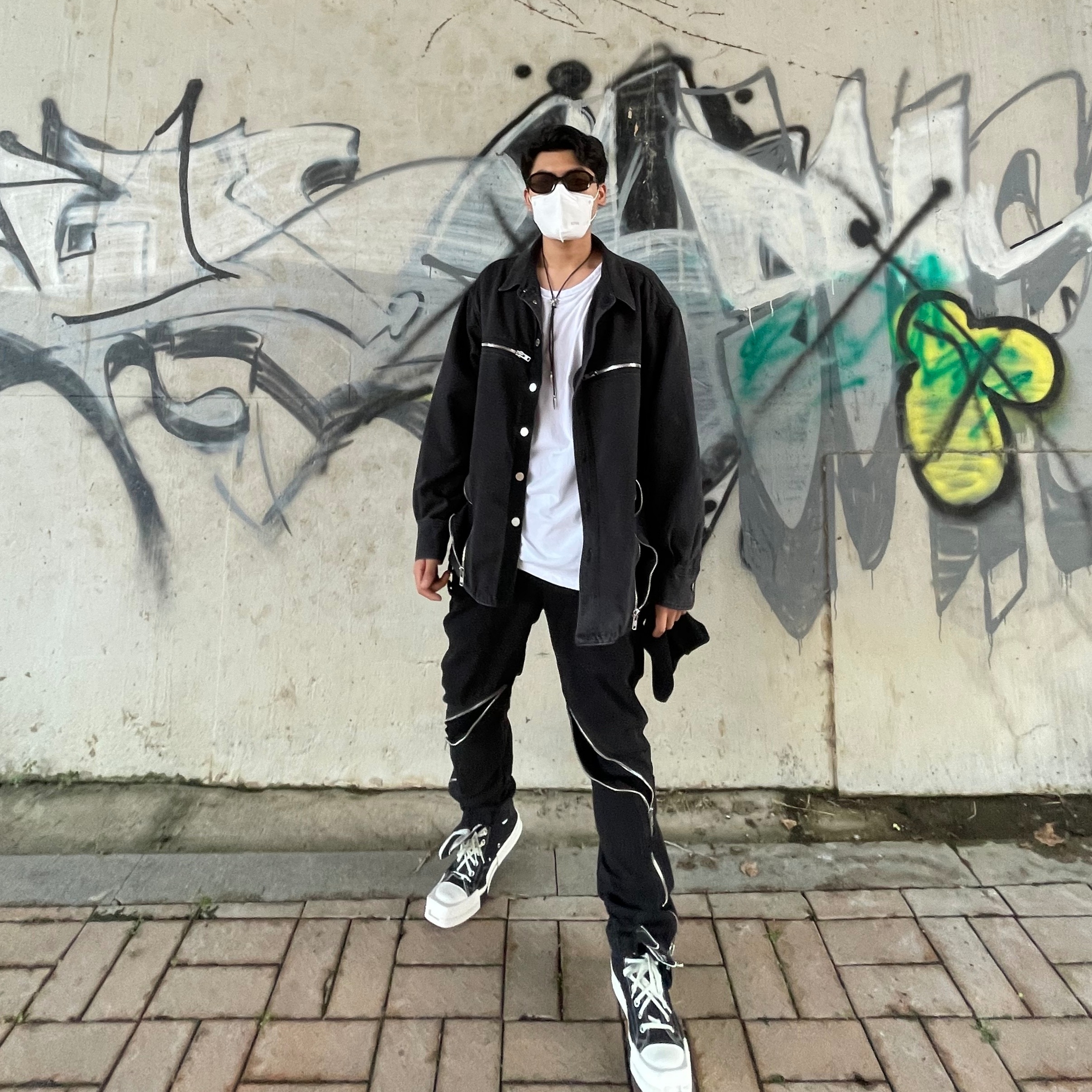 Converse x Drkshdw Turbodrk Chuck 70 Hi Black 착용 스타일