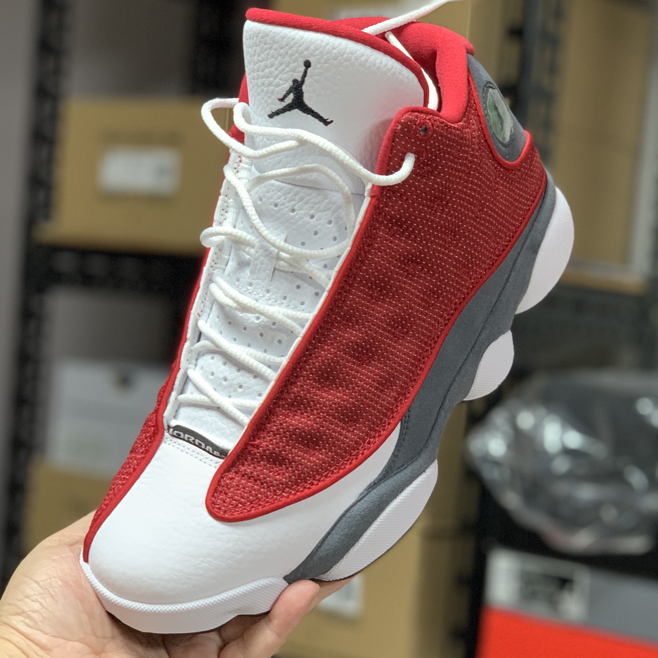 Jordan 13 Retro Gym Red Flint Grey 착용 스타일 - 1