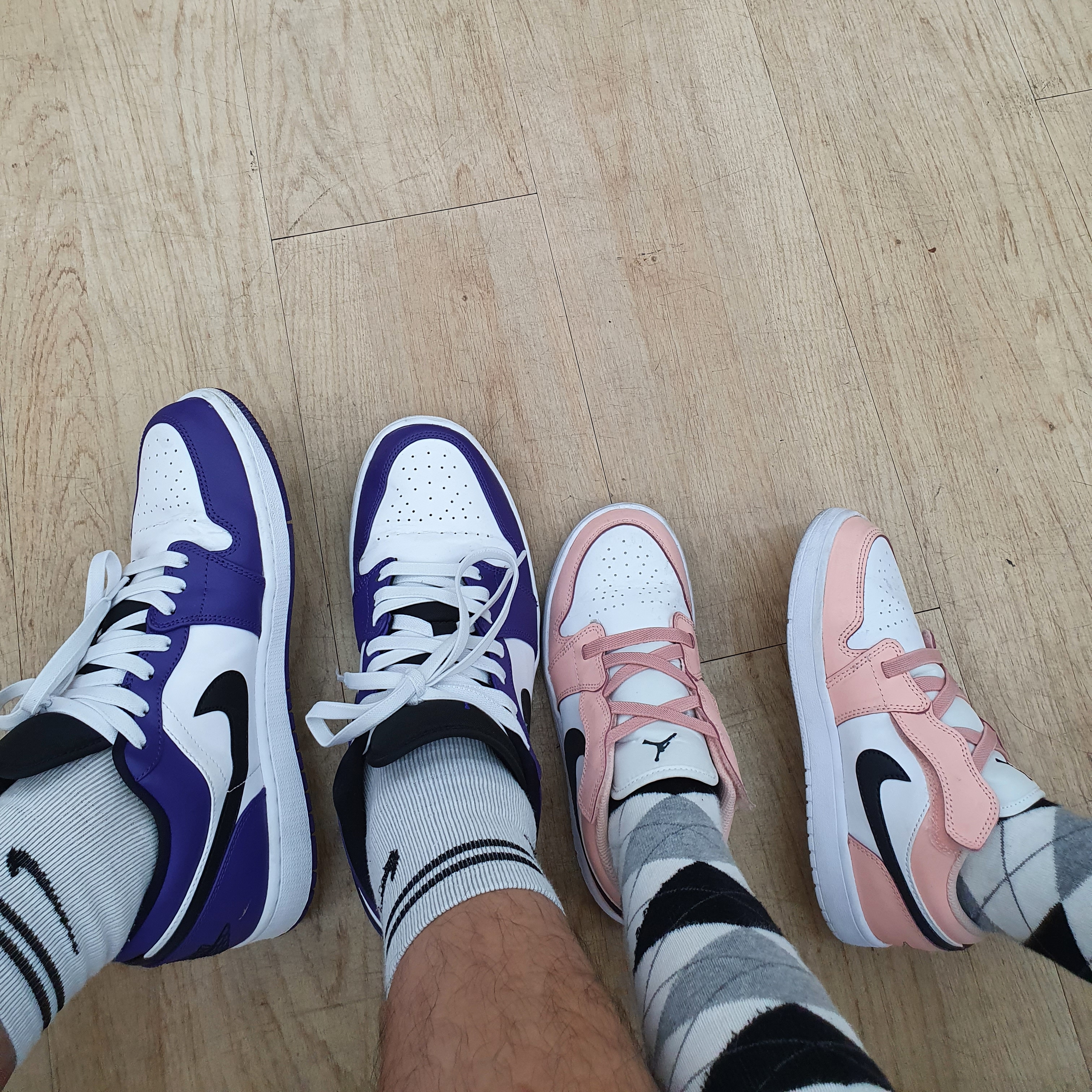 Jordan 1 Low Court Purple 2020, (TD) Jordan 1 Low Alt Arctic Orange 착용 스타일