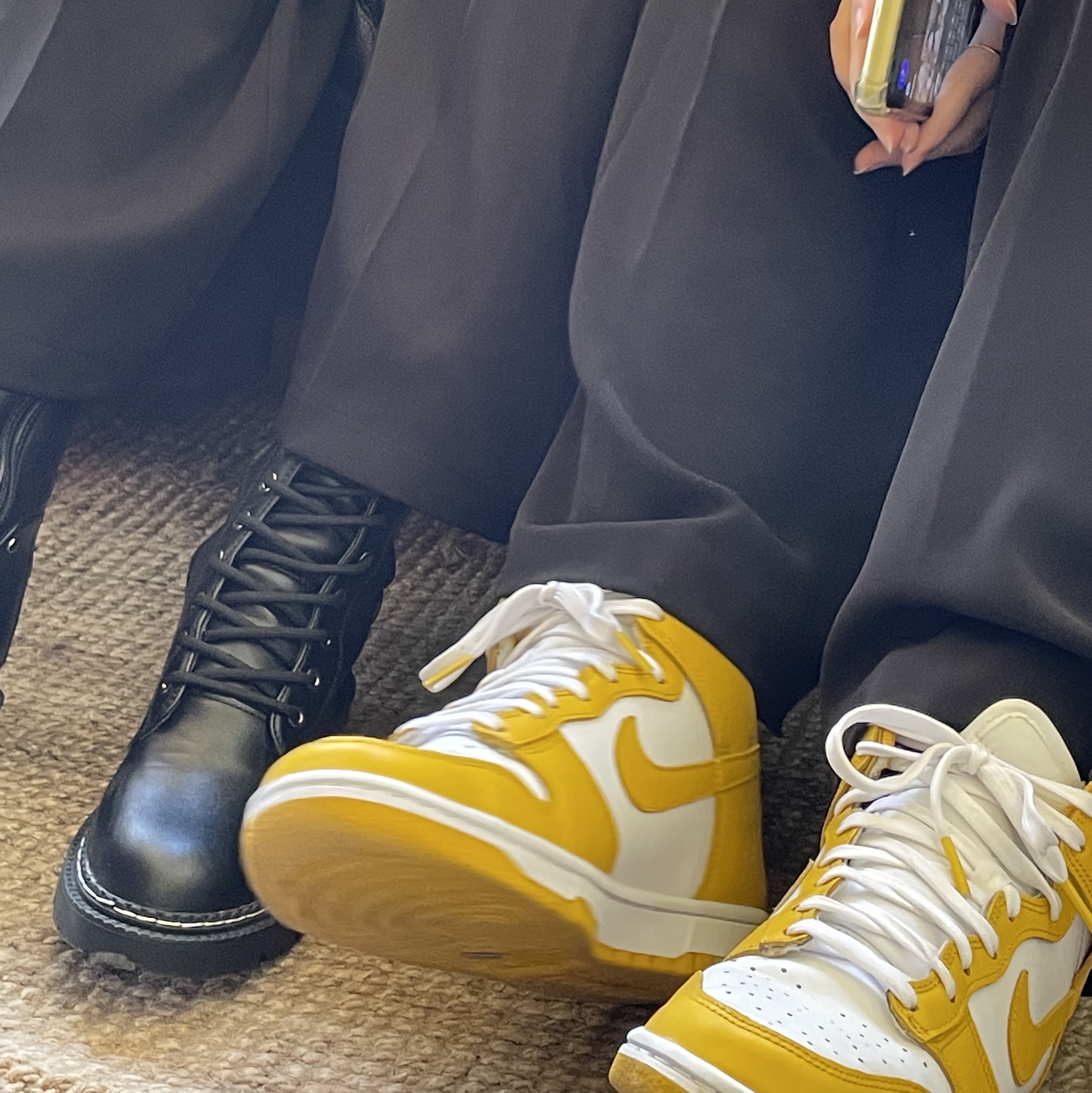 (W) Nike Dunk High Dark Sulfur 착용 스타일