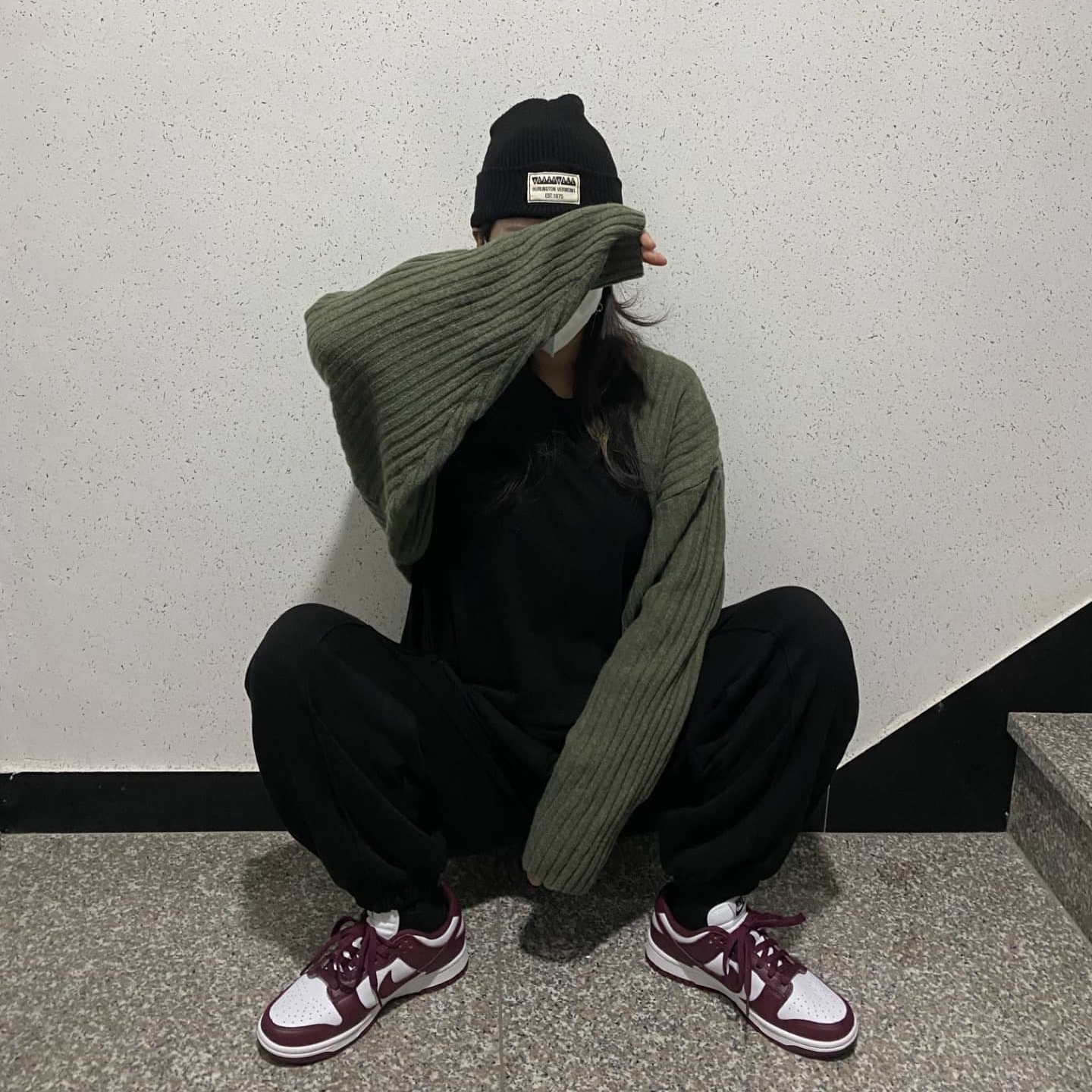 (W) Nike Dunk Low Bordeaux 착용 스타일