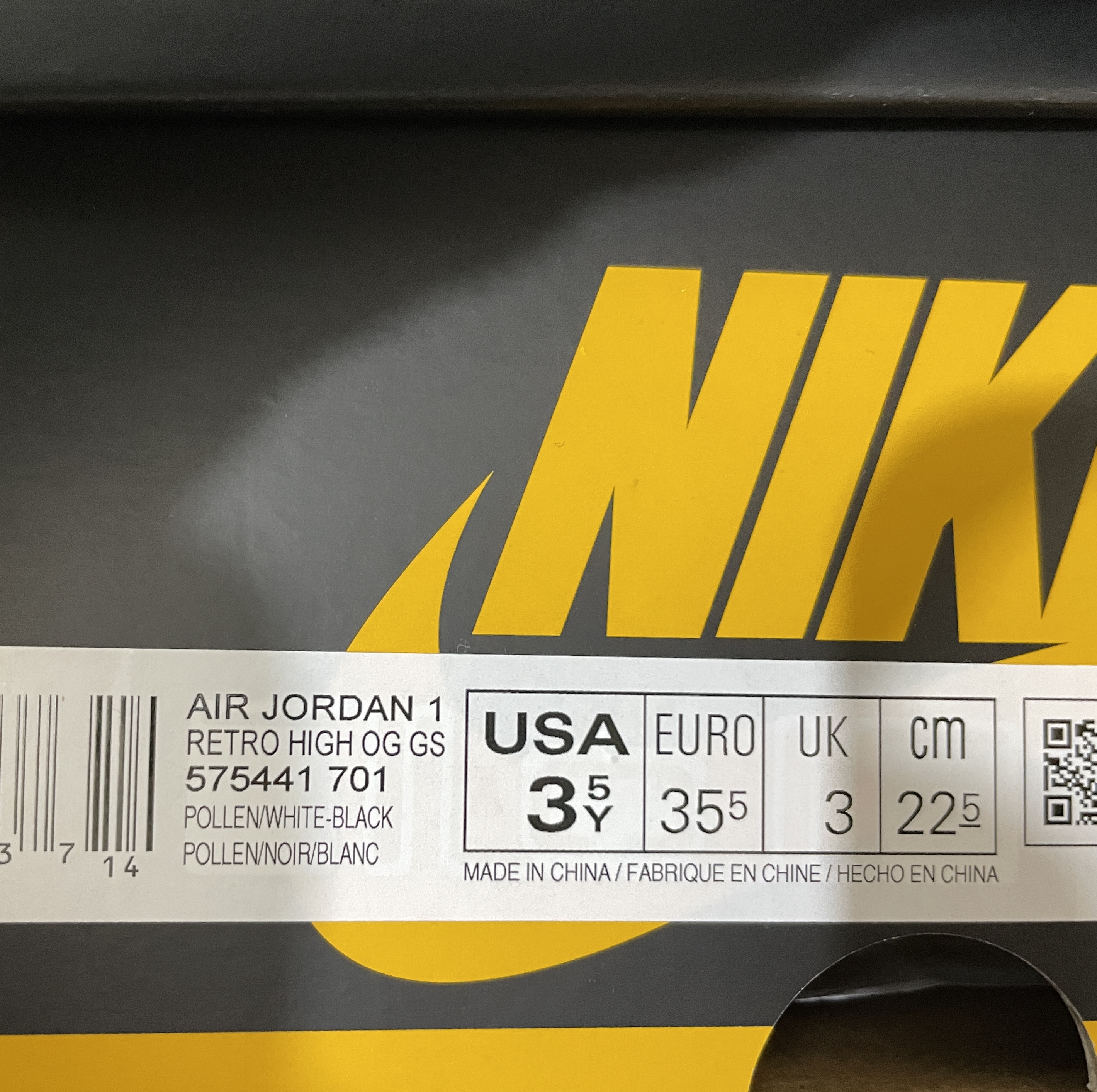 (GS) Jordan 1 Retro High OG Pollen 착용 스타일 - 3